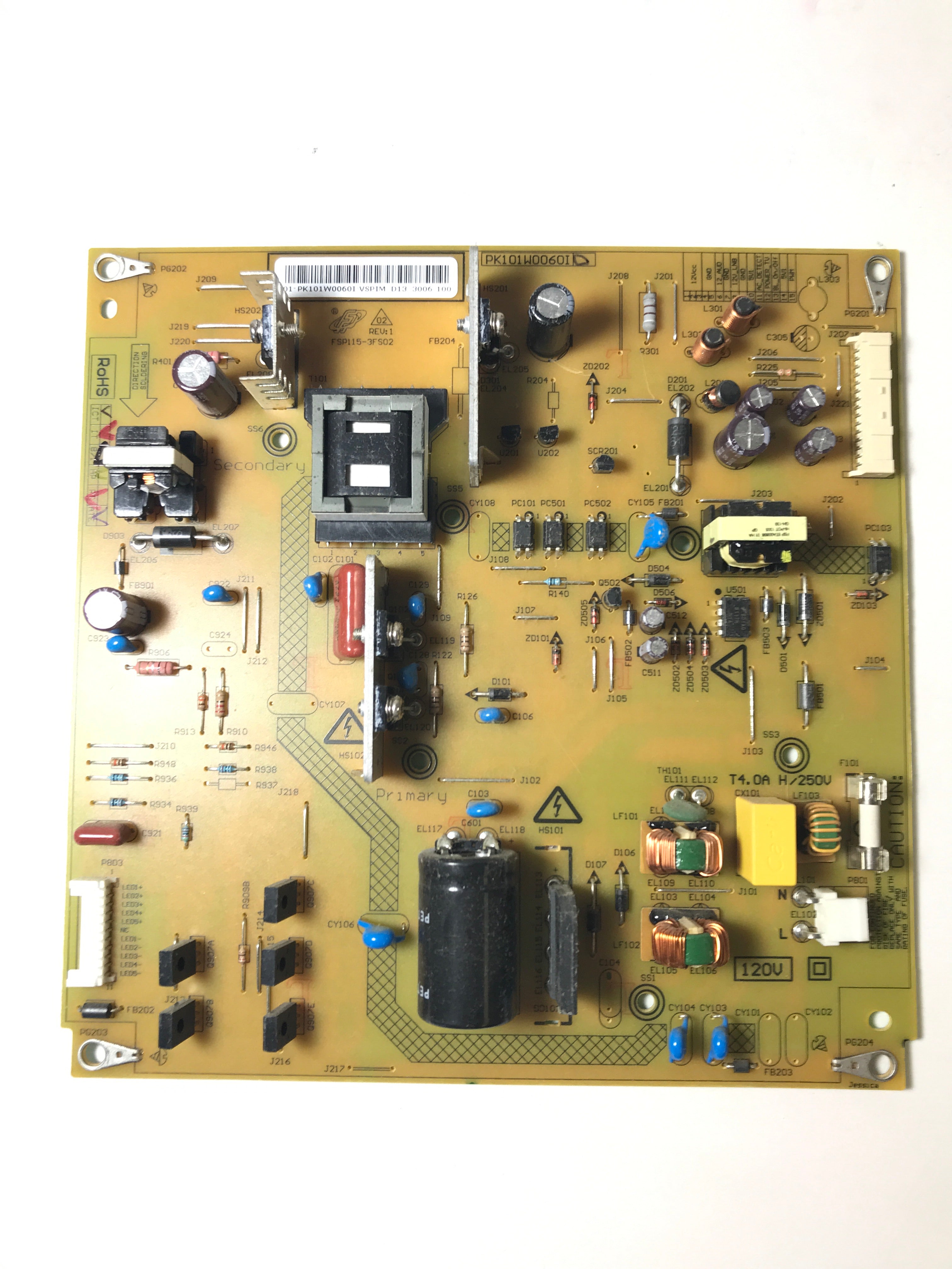 Toshiba 75033378 Power Supply / LED Board for 39L1350U / 39L4300U