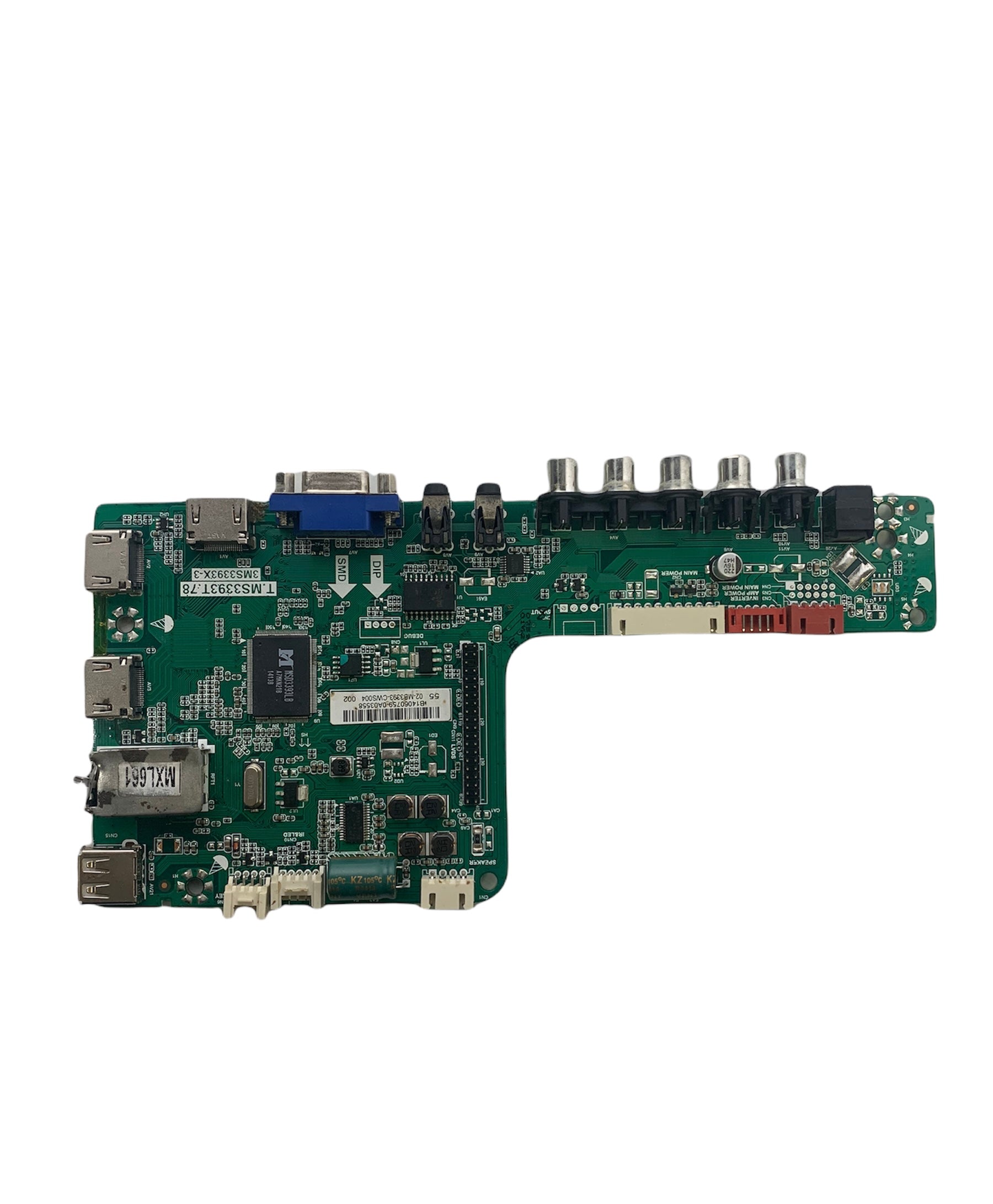 Sanyo 02-MB3393-CWS004 Main Board for DP55D44 P55D44-08 & P55D44-09