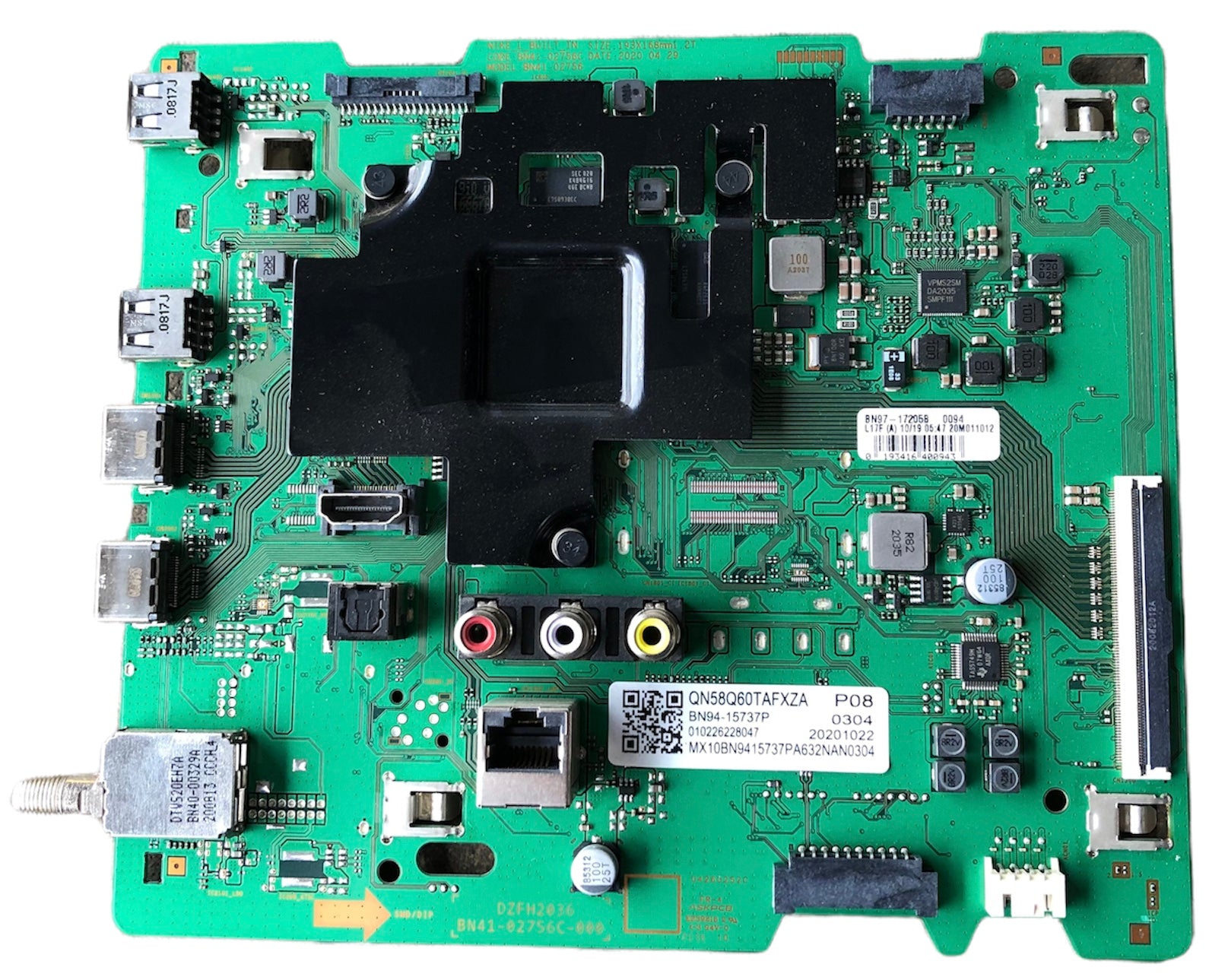 Samsung BN94-15737P Main Board for QN58Q60TAFXZA (Version YB02)