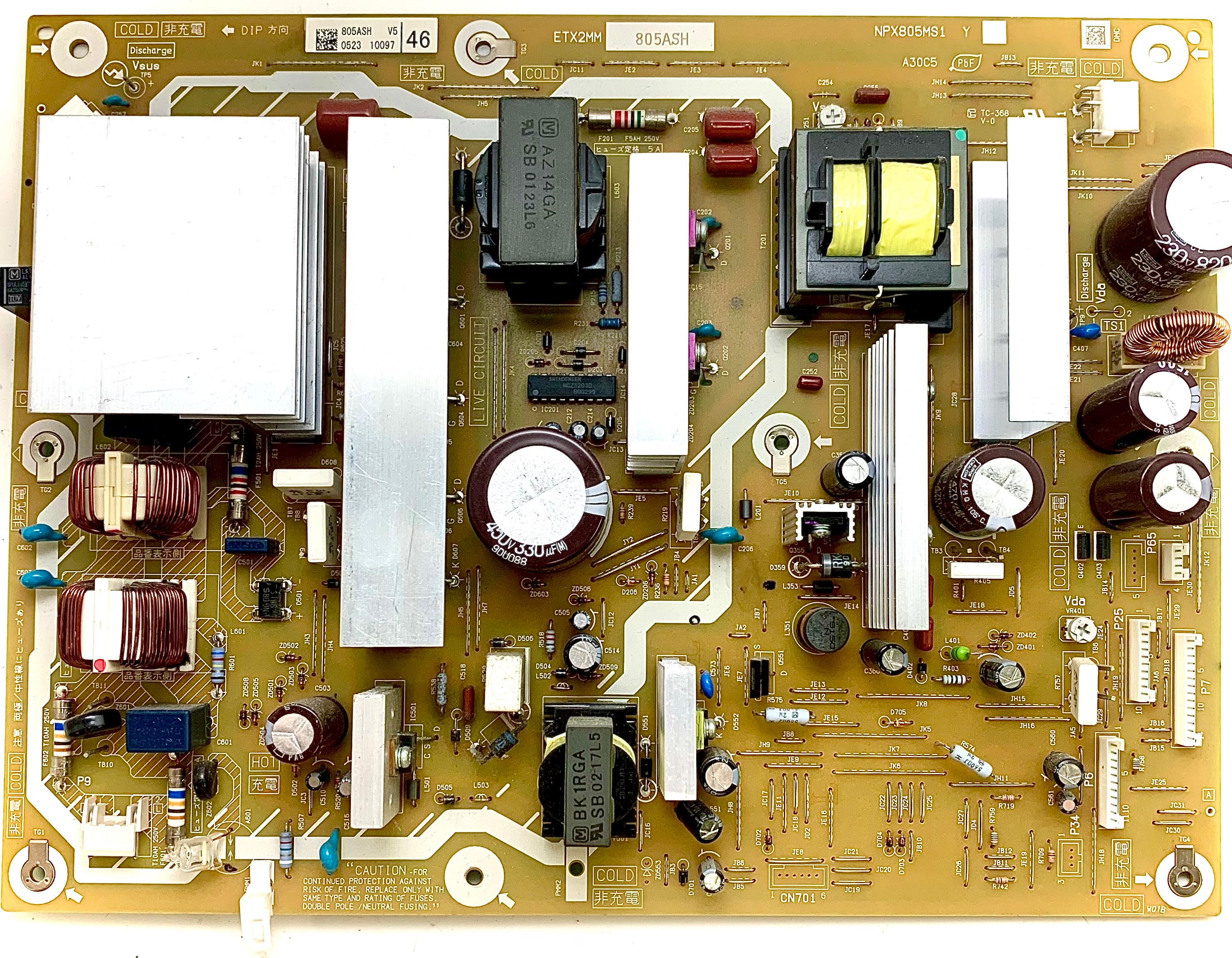 Panasonic ETX2MM805ASH (NPX805MS1) P Board for TC-P46G25