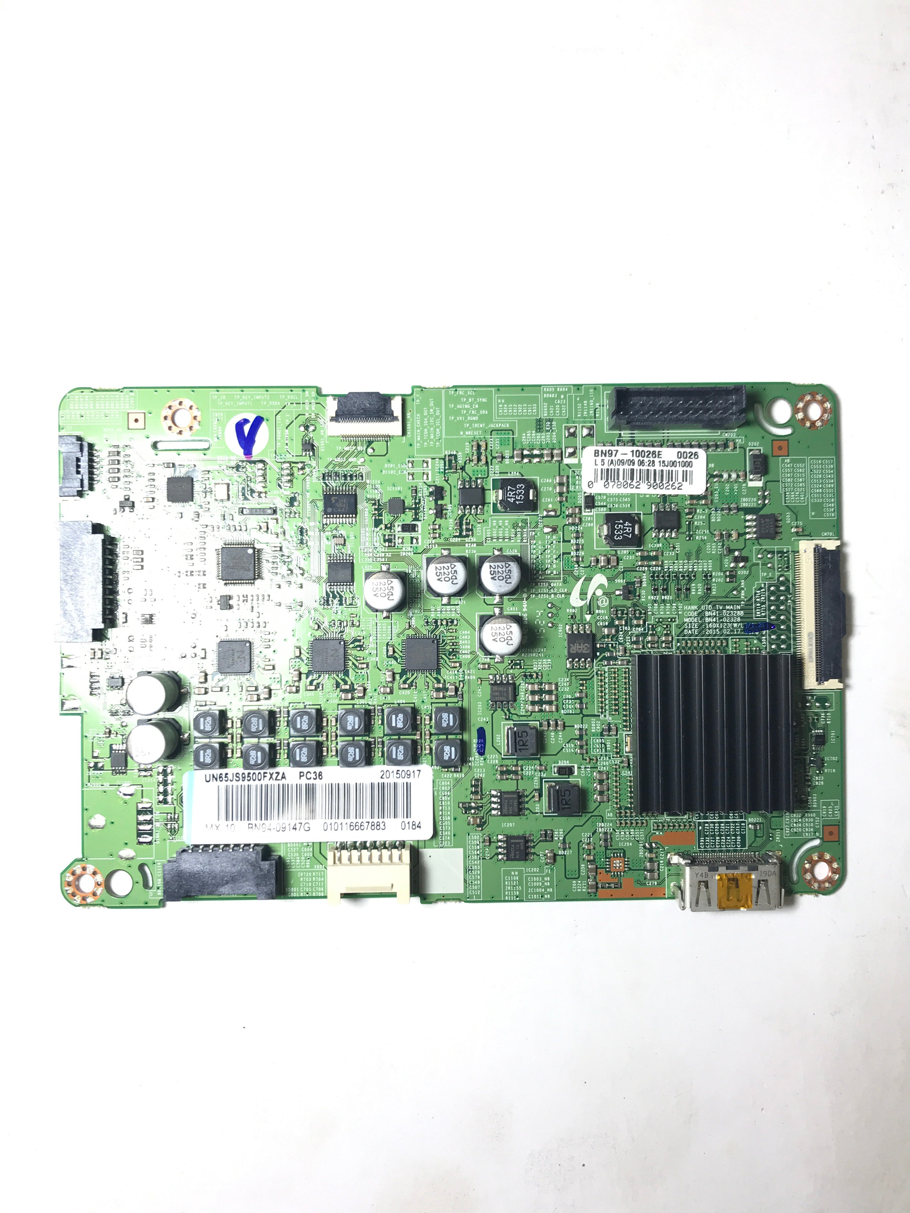 Samsung BN94-09930G Main Board for UN65JS9500FXZA (Version TS01)