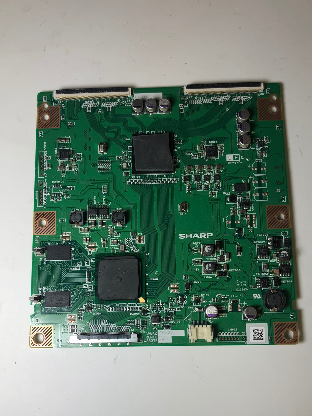 Sony/Sharp RUNTK4353TPZB (CPWBX, RUNTK, 4353TP) T-Con Board