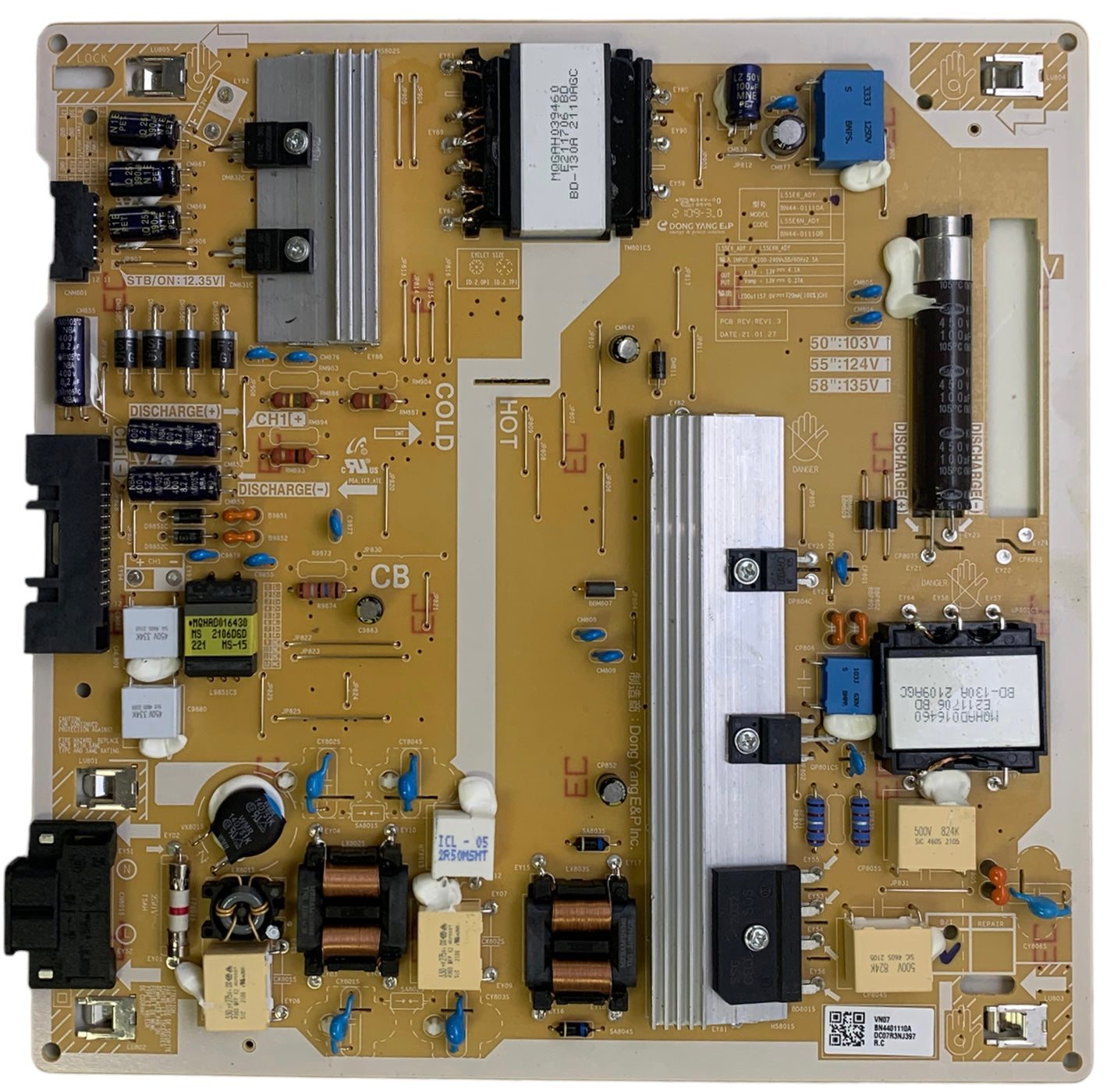 Samsung BN44-01110A Power Supply / LED Board for UN50AU8000FXZA