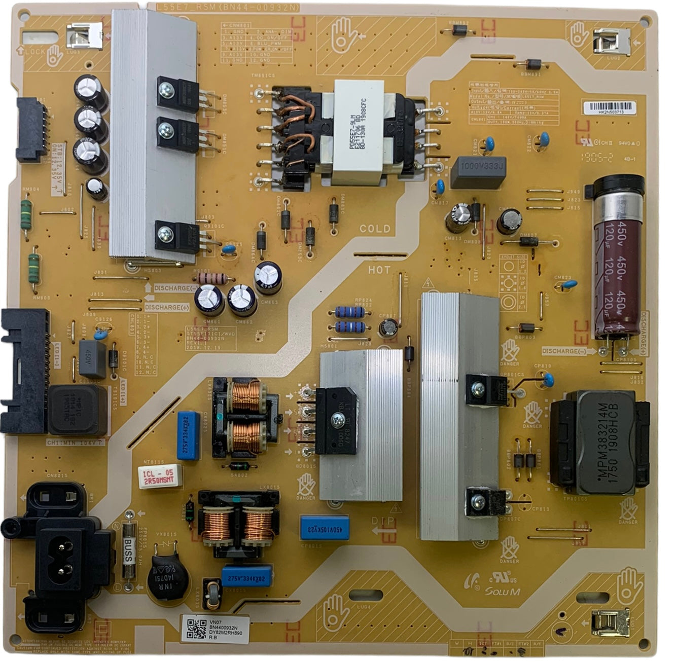 Samsung BN44-00932N Power Supply / LED Board