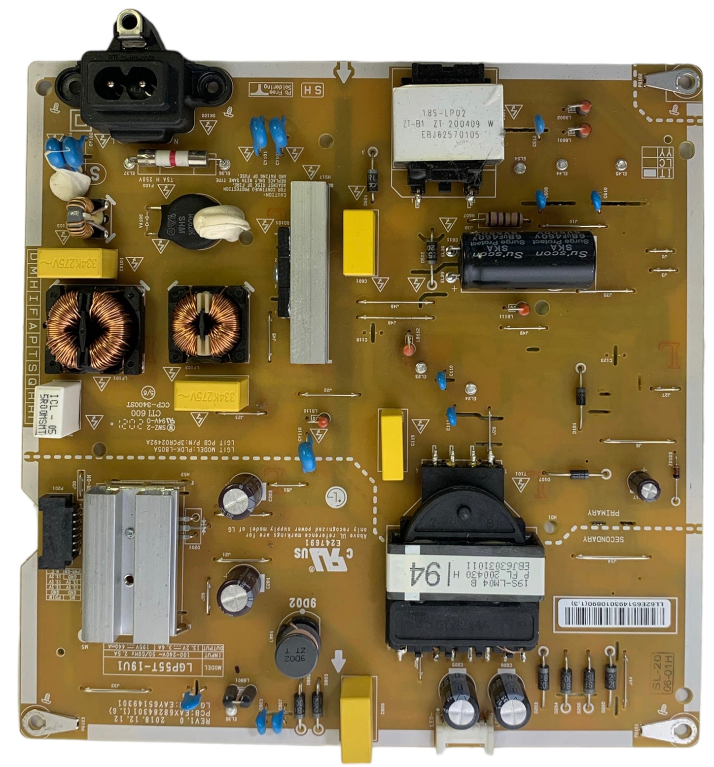 LG EAY65149301 Power Supply/LED Driver Board
