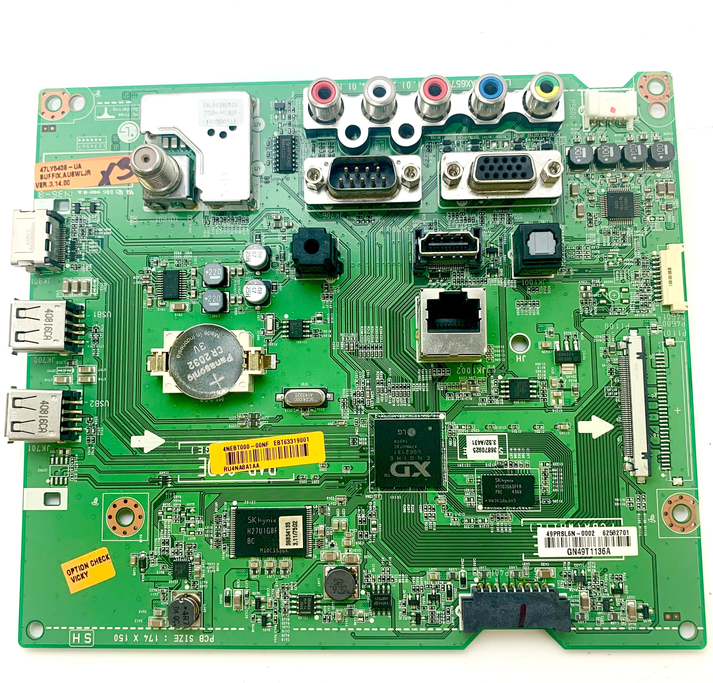 LG EBT63319001 Main Board for 47LY540S-UA.AUSWLQR