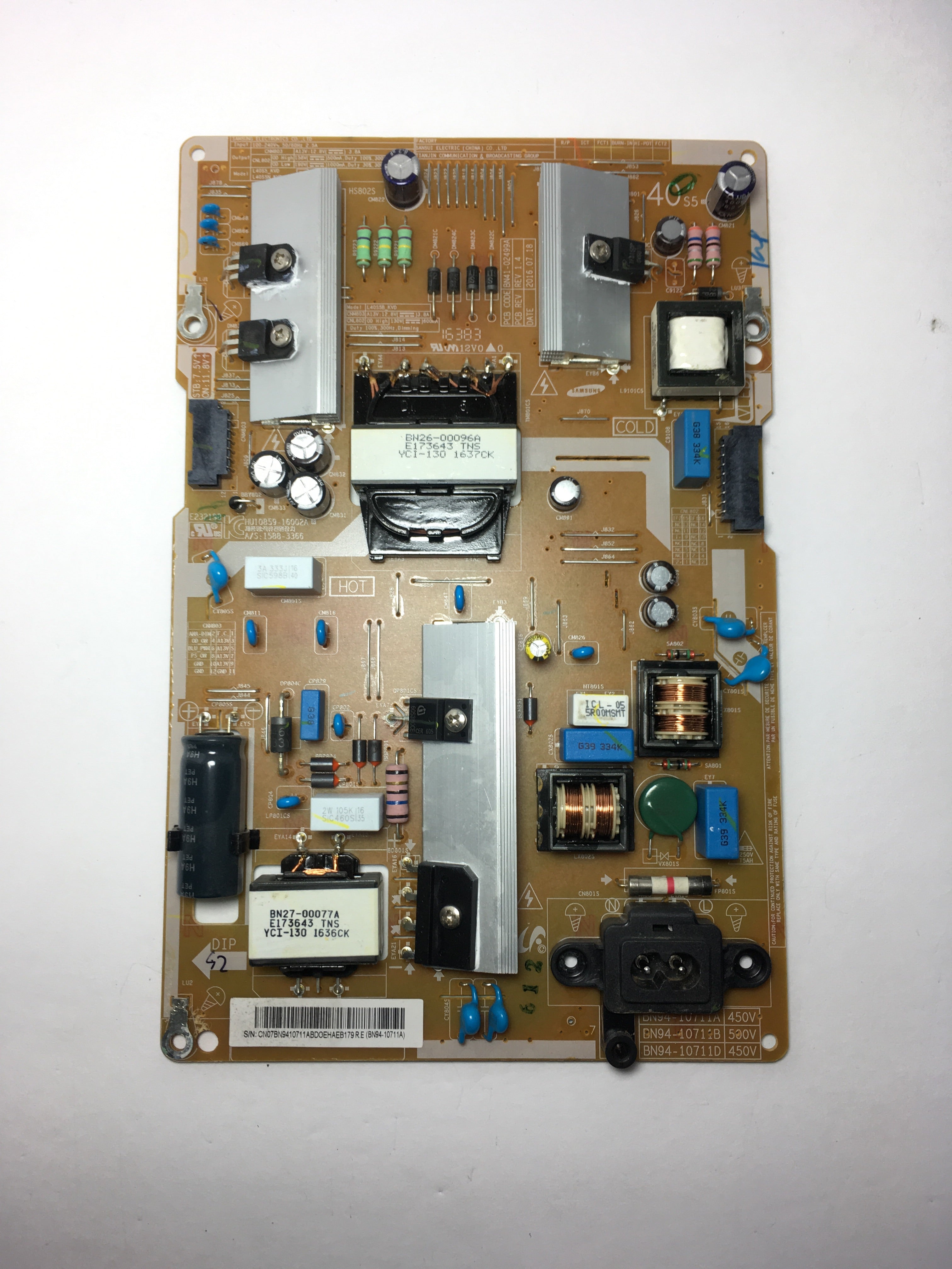 Samsung BN94-10711A Power Supply / LED Board