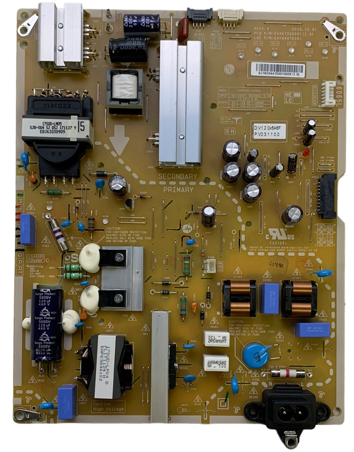 LG EAY64470301 Power Supply Board/LED Driver