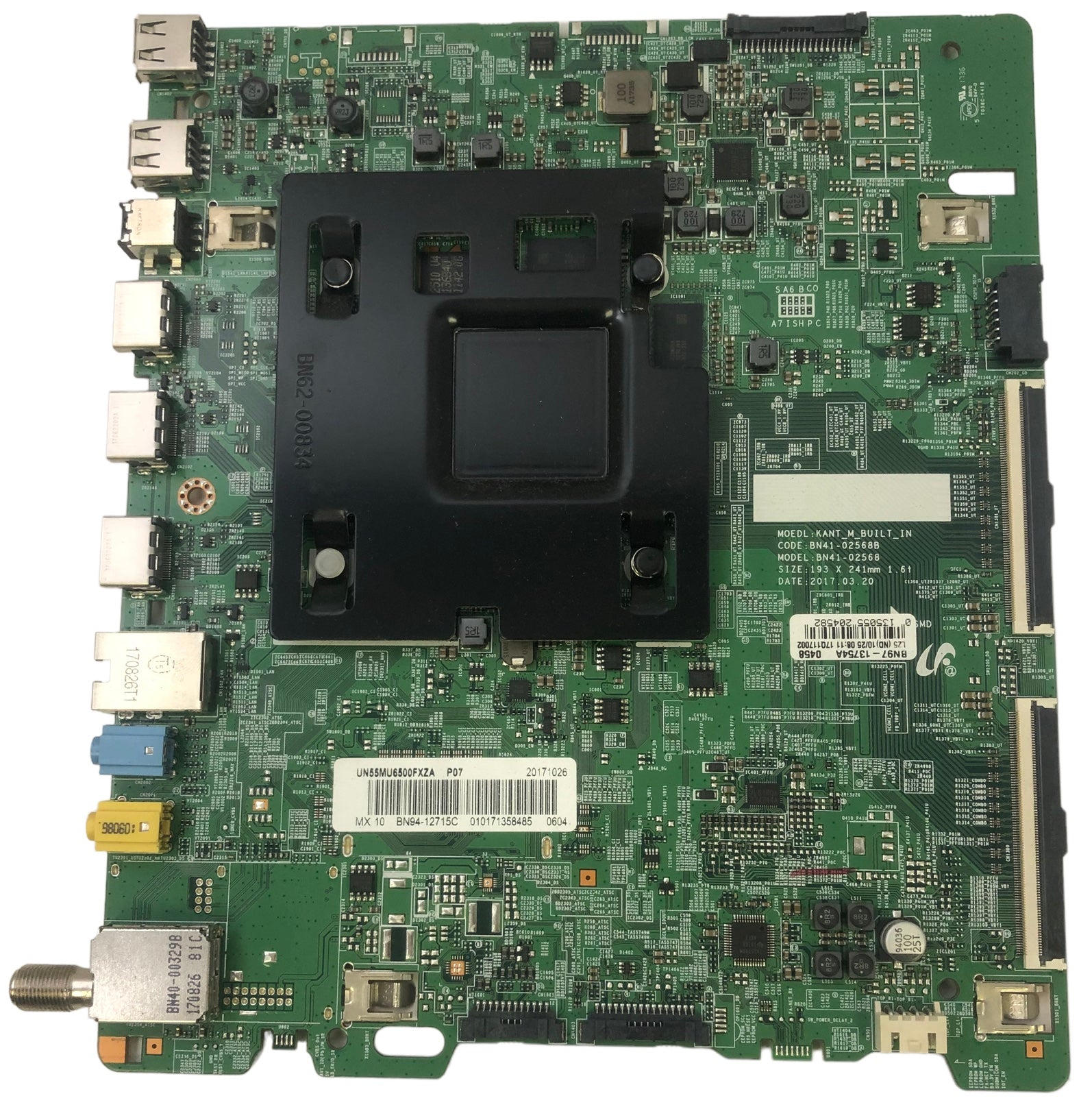 Samsung BN94-12715C Main Board for UN55MU6500FXZA (Version CA04)