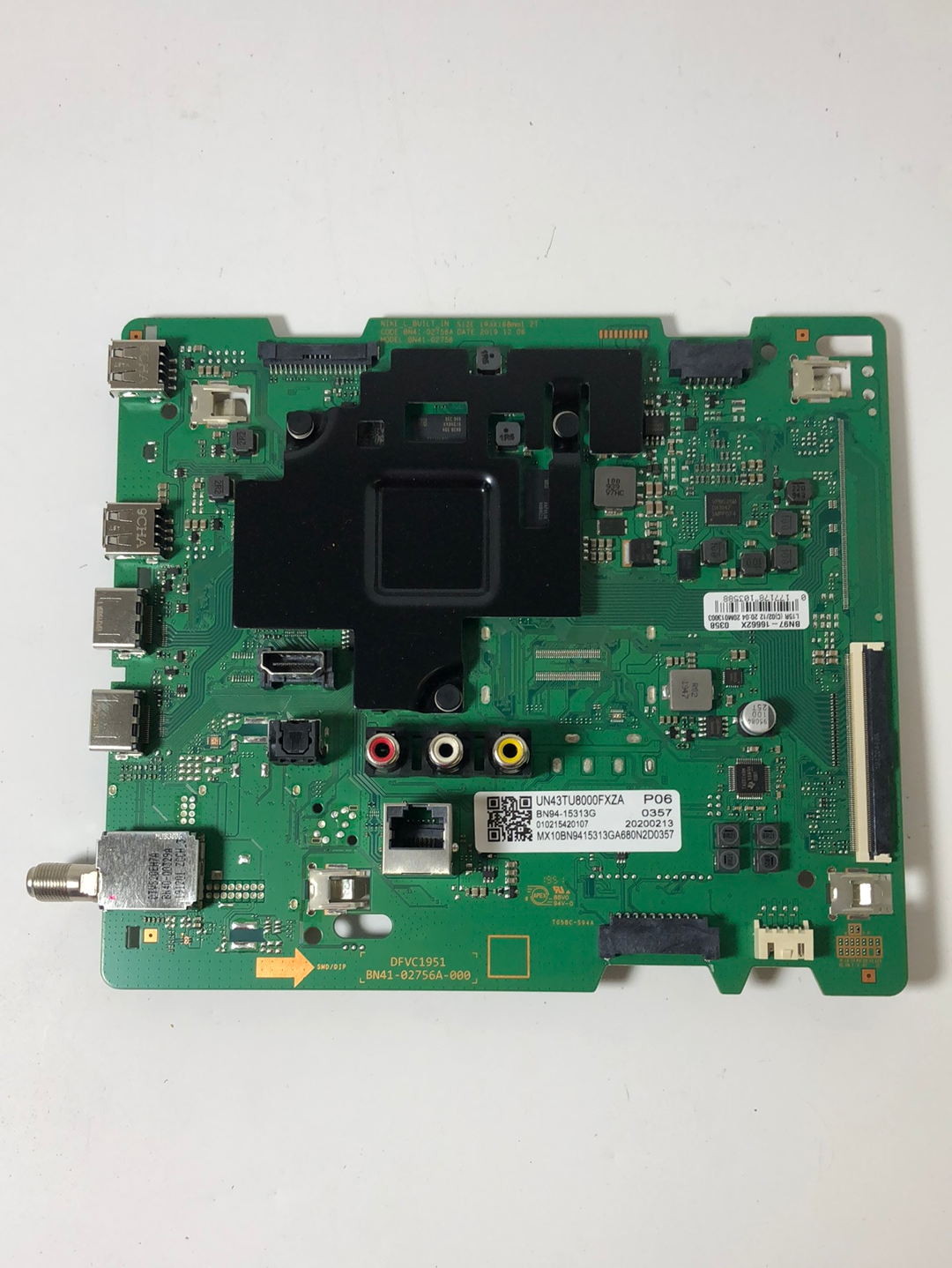 Samsung BN94-15313G Main Board for UN43TU8000FXZA (Version BA01)