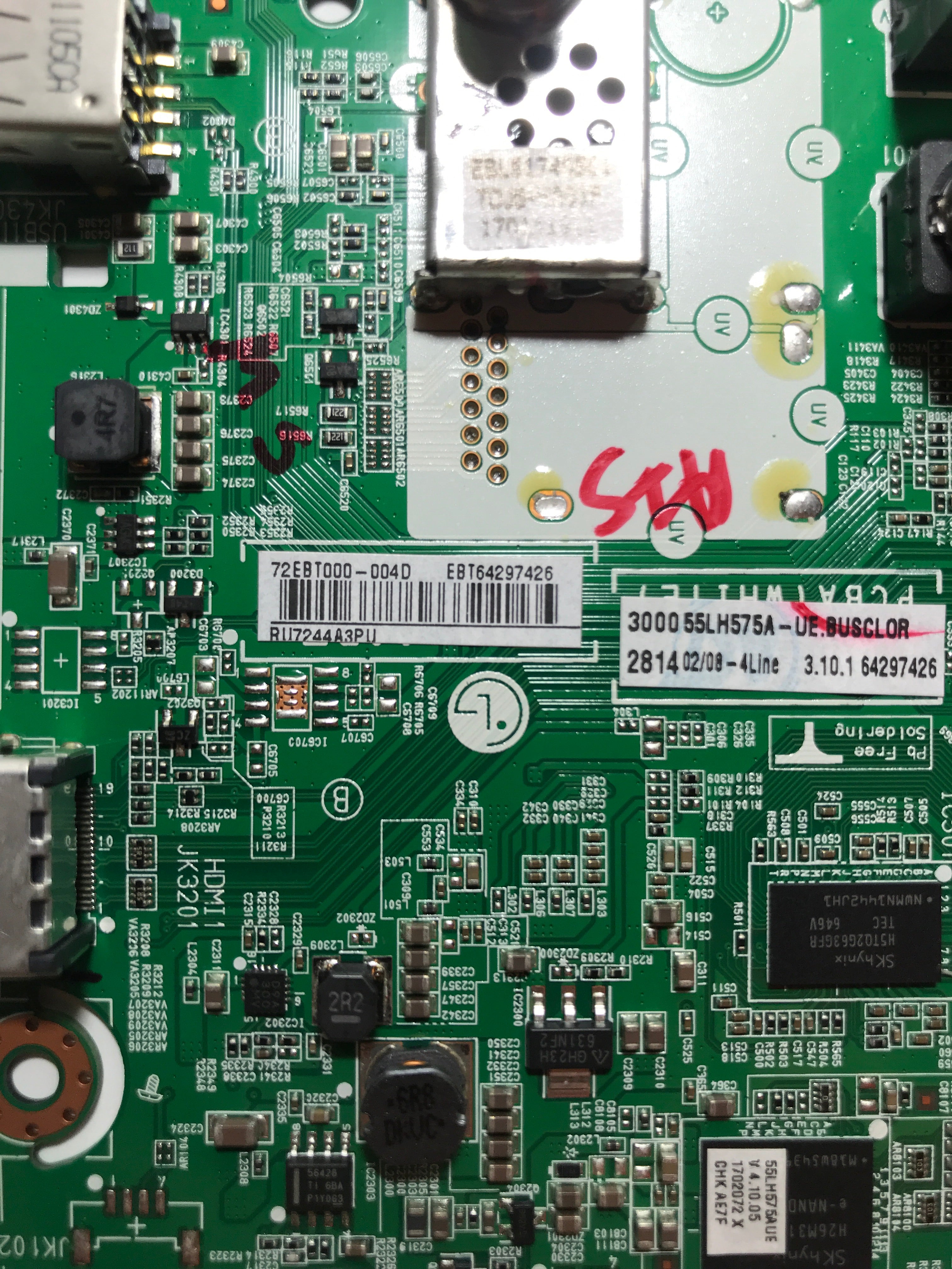 LG EBT64297426 Main Board for 55LH575A-UE.BUSCLOR