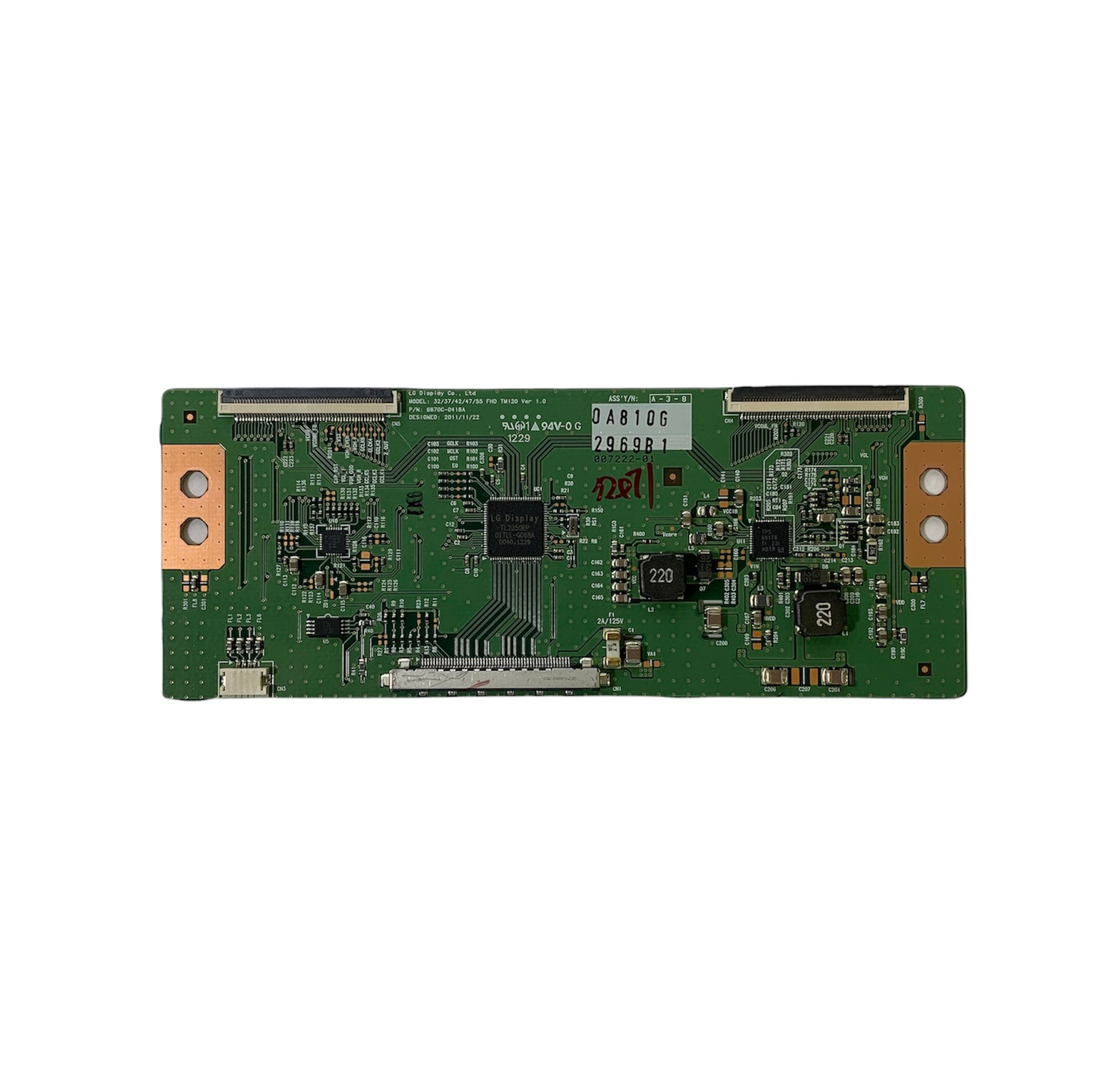 6870C-0418A PLACA T-CON BOARD SCHEDA PLATINEE LG 47LM615S-ZE