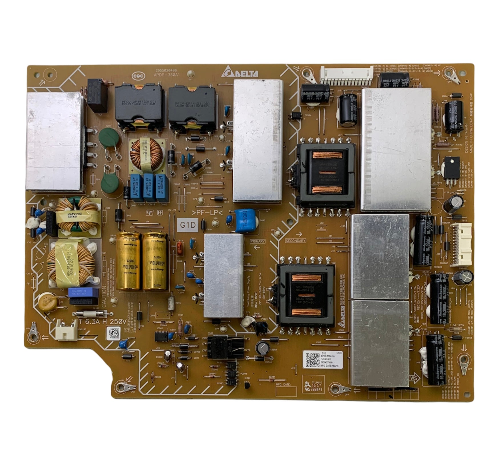 Sony 1-474-614-11 (APDP-330A1) G1D Power Supply Board