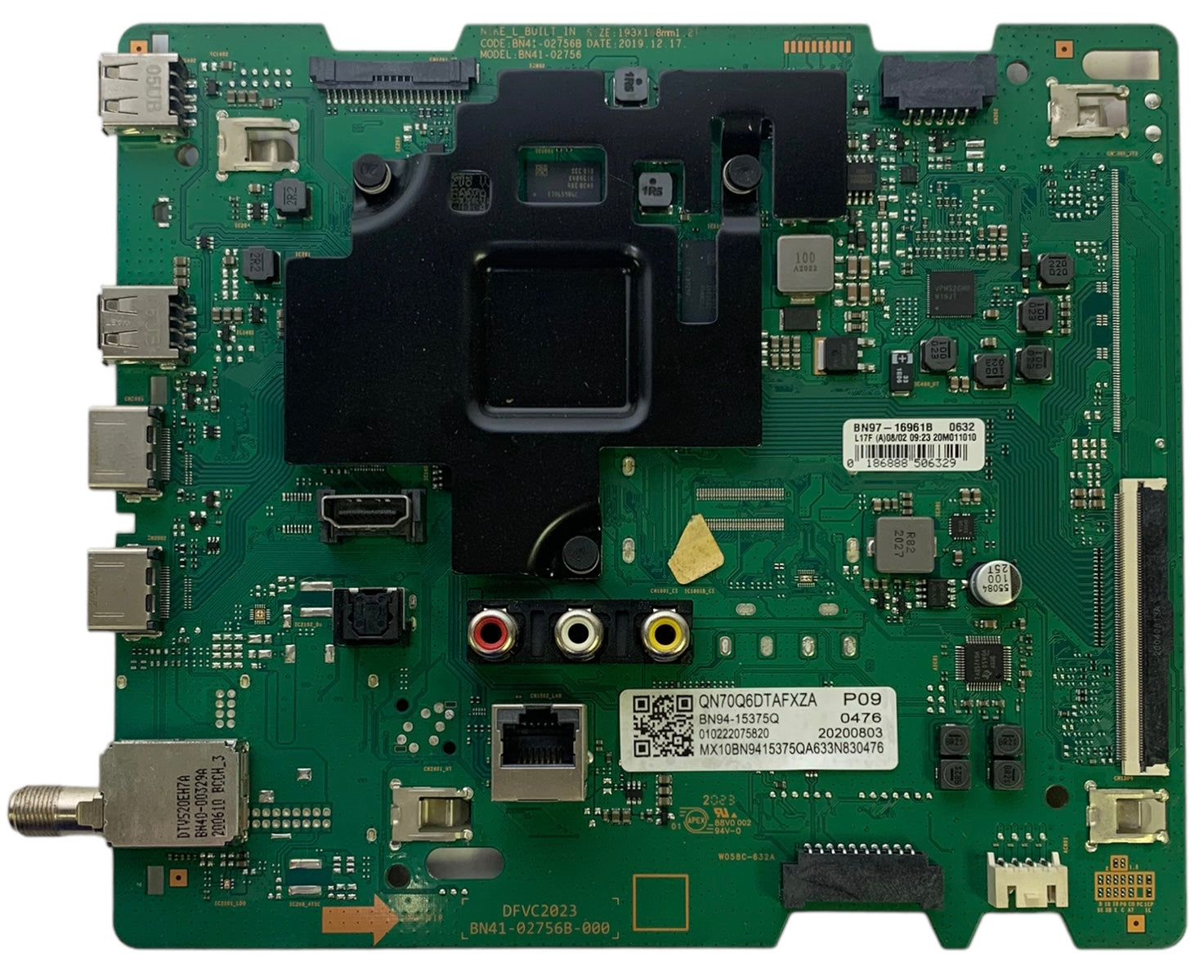 Samsung BN94-15375Q Main Board for QN70Q6DTAFXZA (Version YA01)