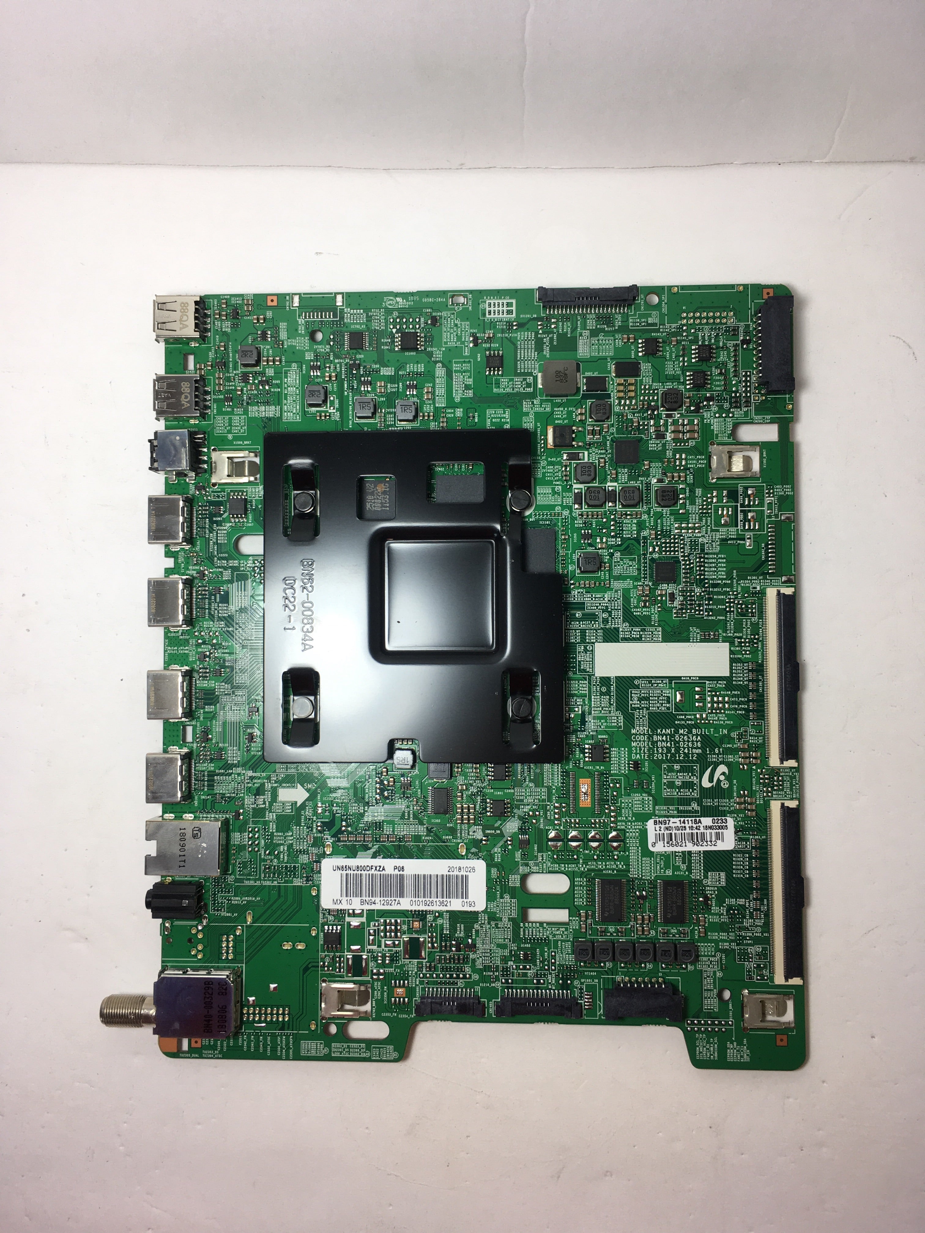 Samsung BN94-12927A Main Board for UN65NU8000FXZA (Version FA01,FD04,FE07) UN65NU800DFXZA (Version FA01, FD04)