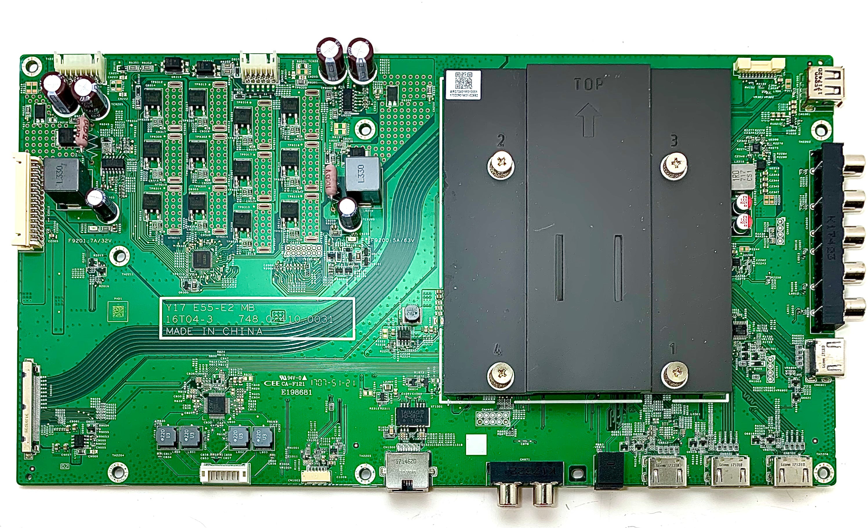 Vizio 791.02401.A001 Main Board for E55-E2 (LWZ2VIAS, LWZ2VIKT, LWZ2VILT Serial)