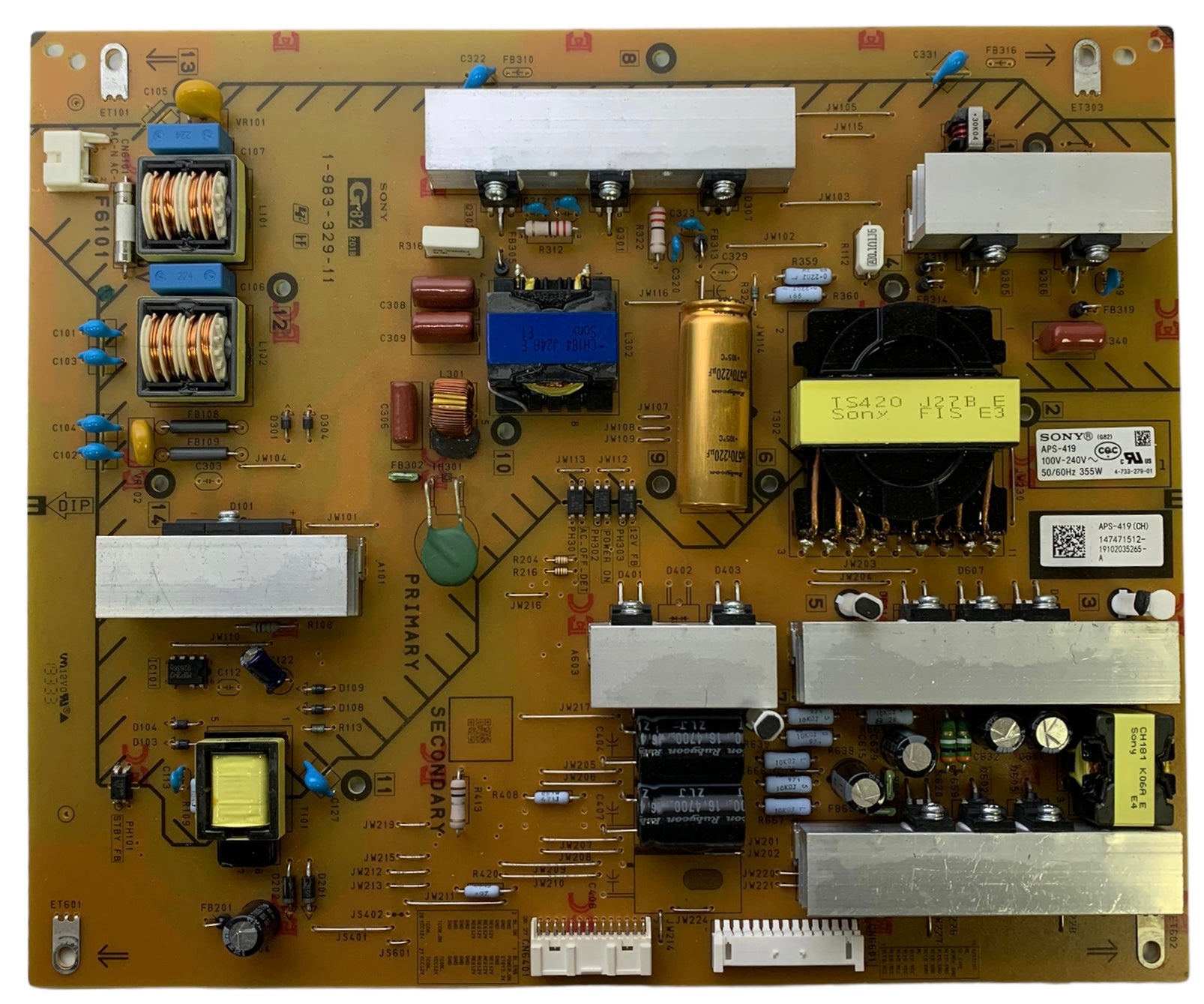 Sony 1-474-715-11 (APS-419) G82 Power Supply Board