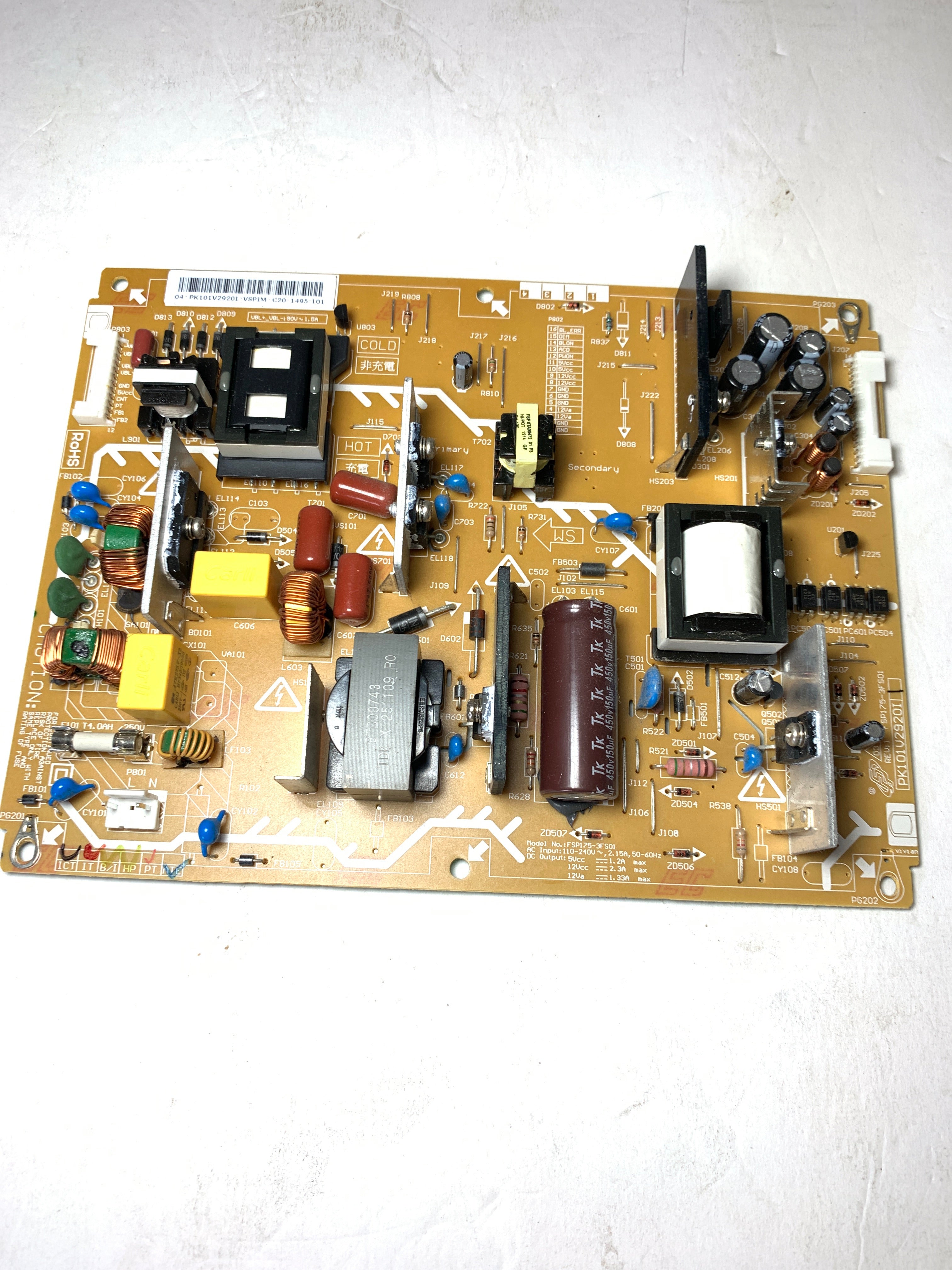 Panasonic PK101V2920I (TZZ00000111A) Power Supply TC-42U5 TC-L42U5X