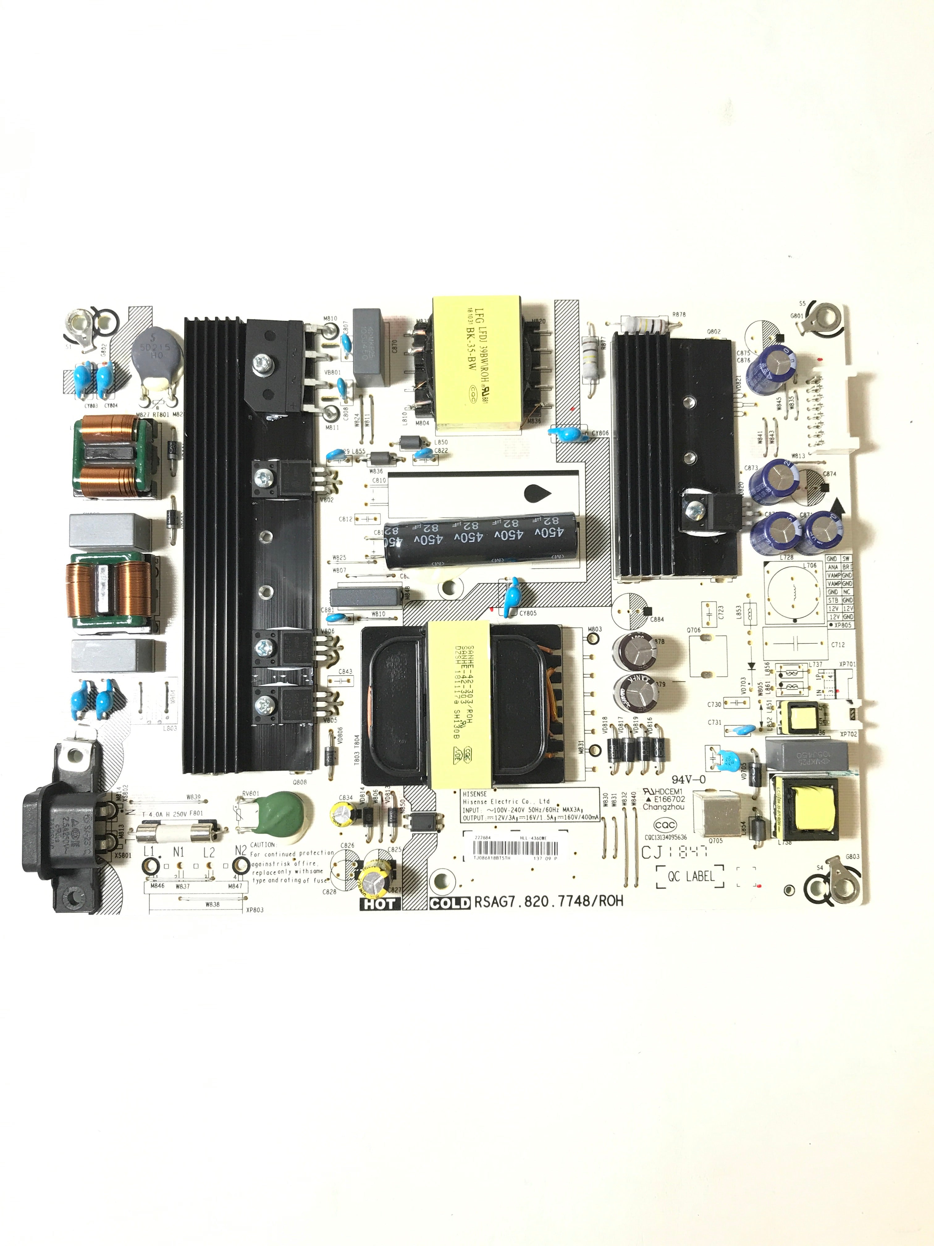 Hisense 222684 Power Supply / LED Board