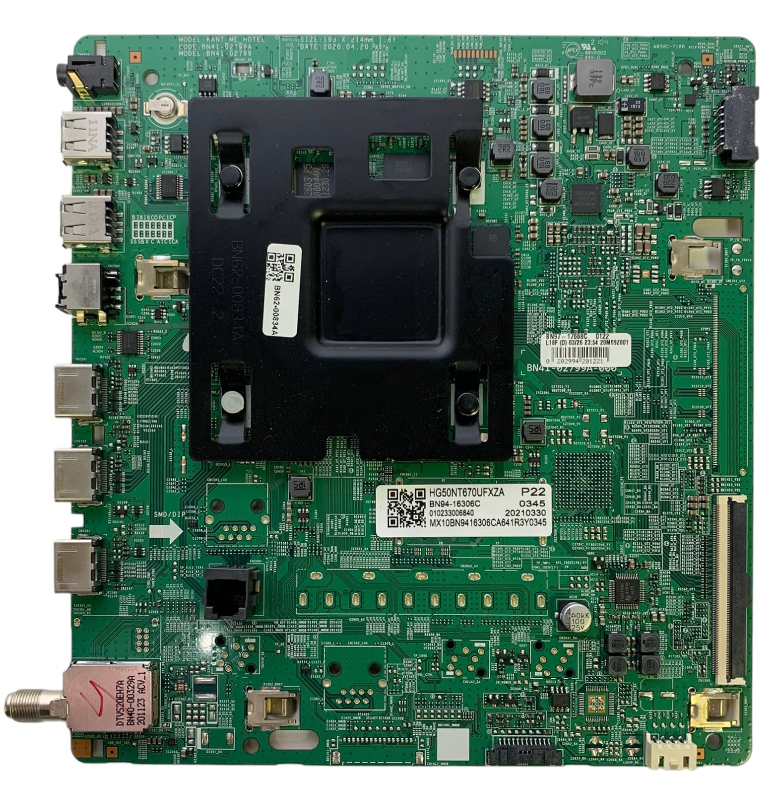 Samsung BN94-16306C Main Board for HG50NT670UFXZA