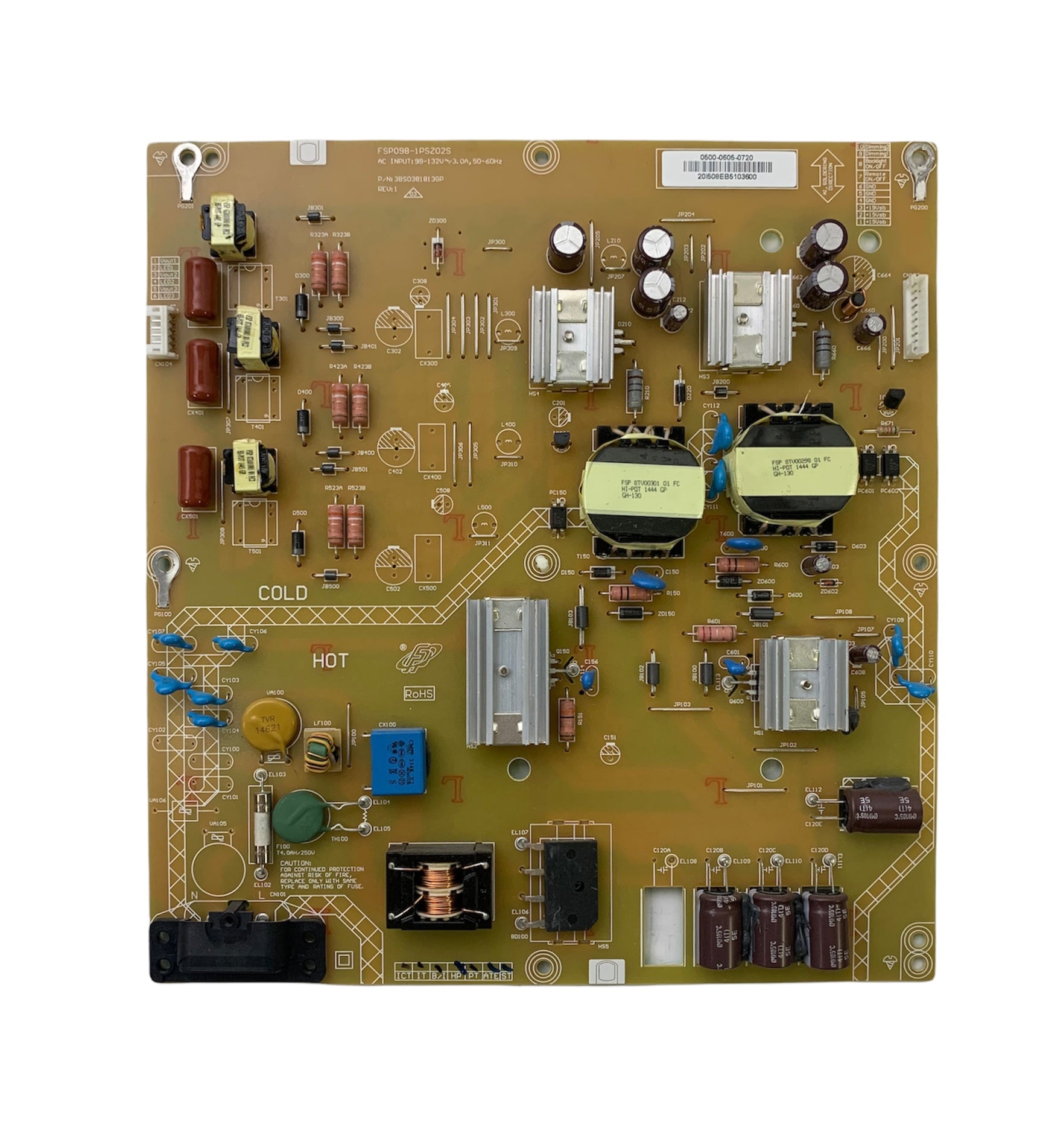 JVC 0500-0605-0720 Power Supply / LED Board for LC-43LE551U