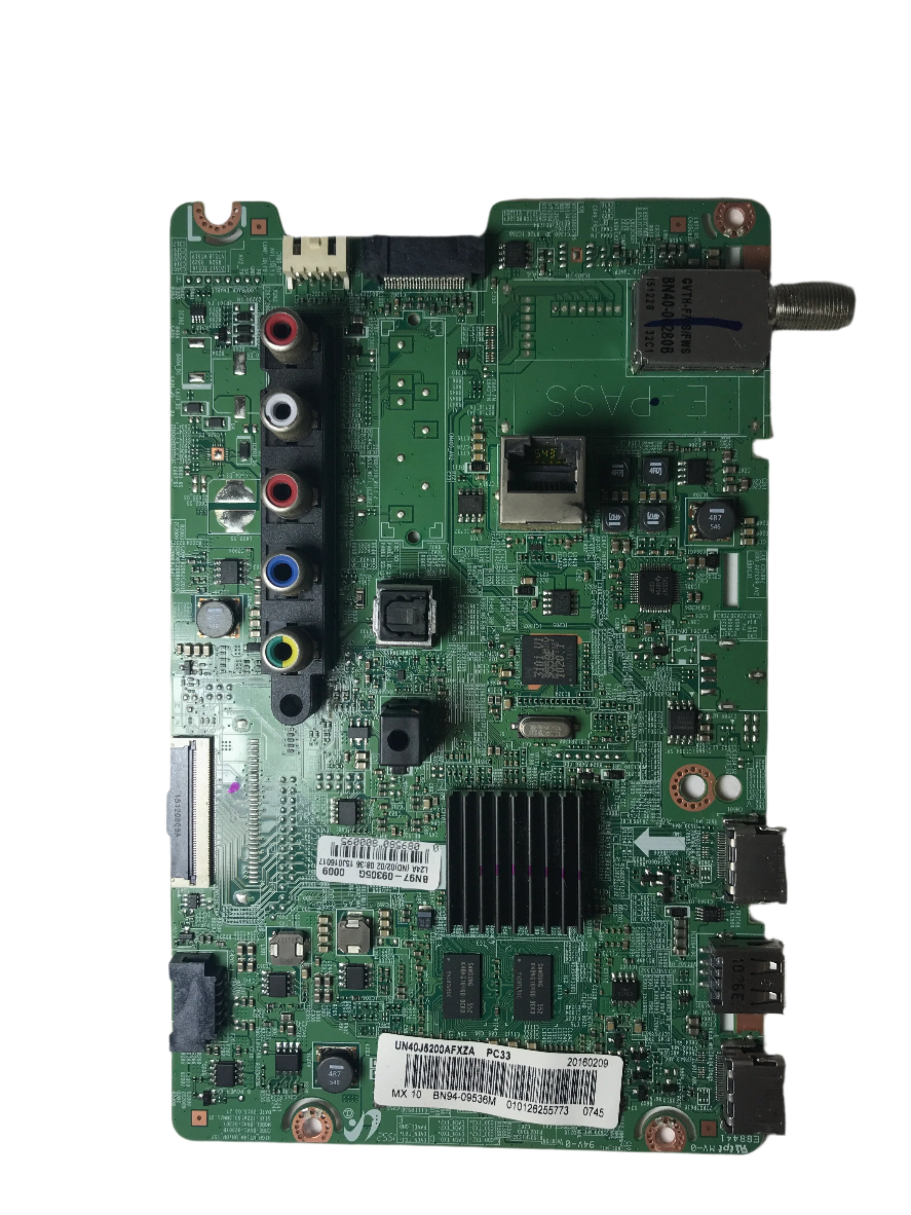 Samsung BN94-09536M Main Board for UN40J5200AFXZA (JH02 / IH01)