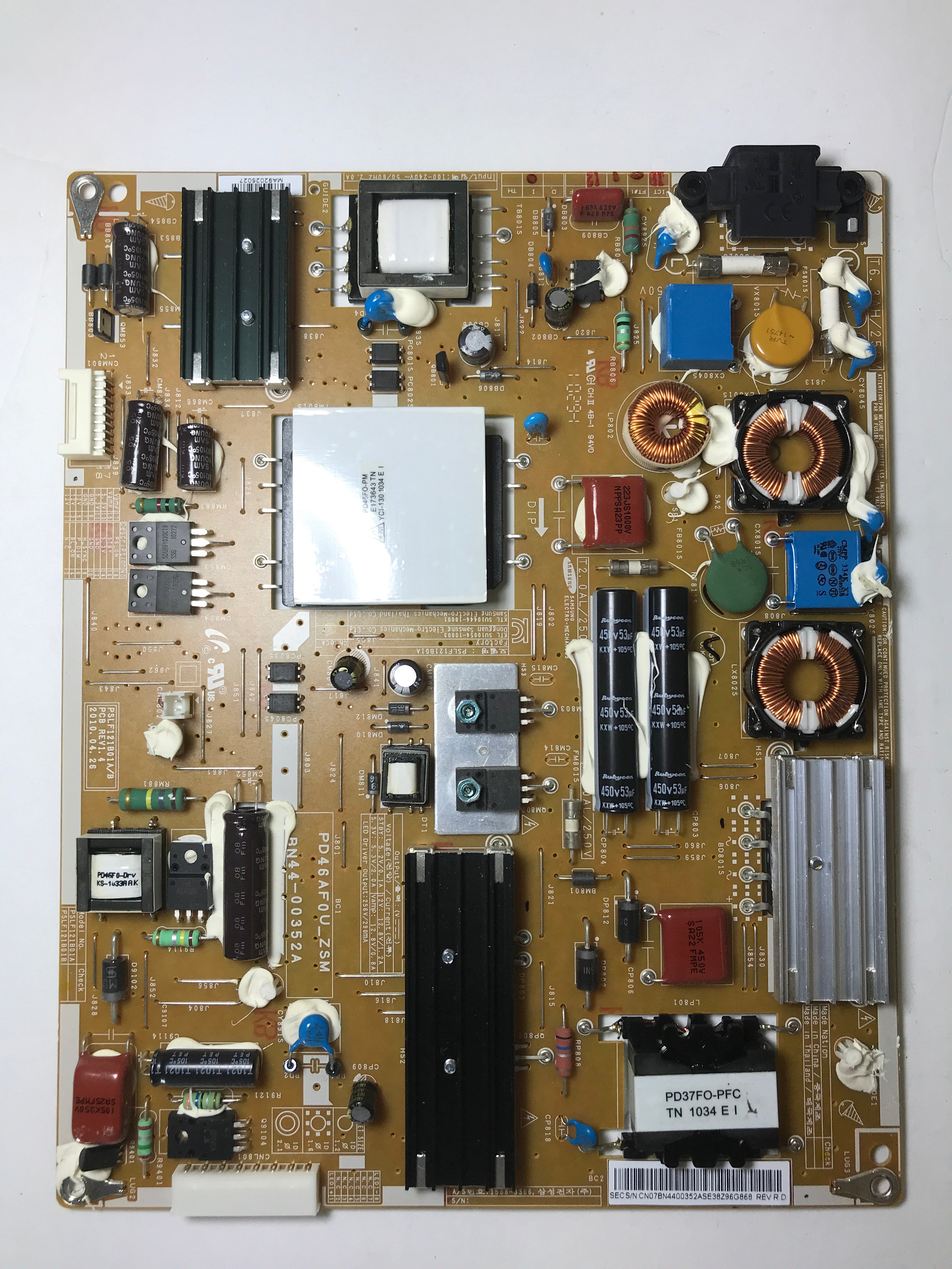 Samsung BN44-00352A Power Supply / LED Board for UN46C5000QFXZA