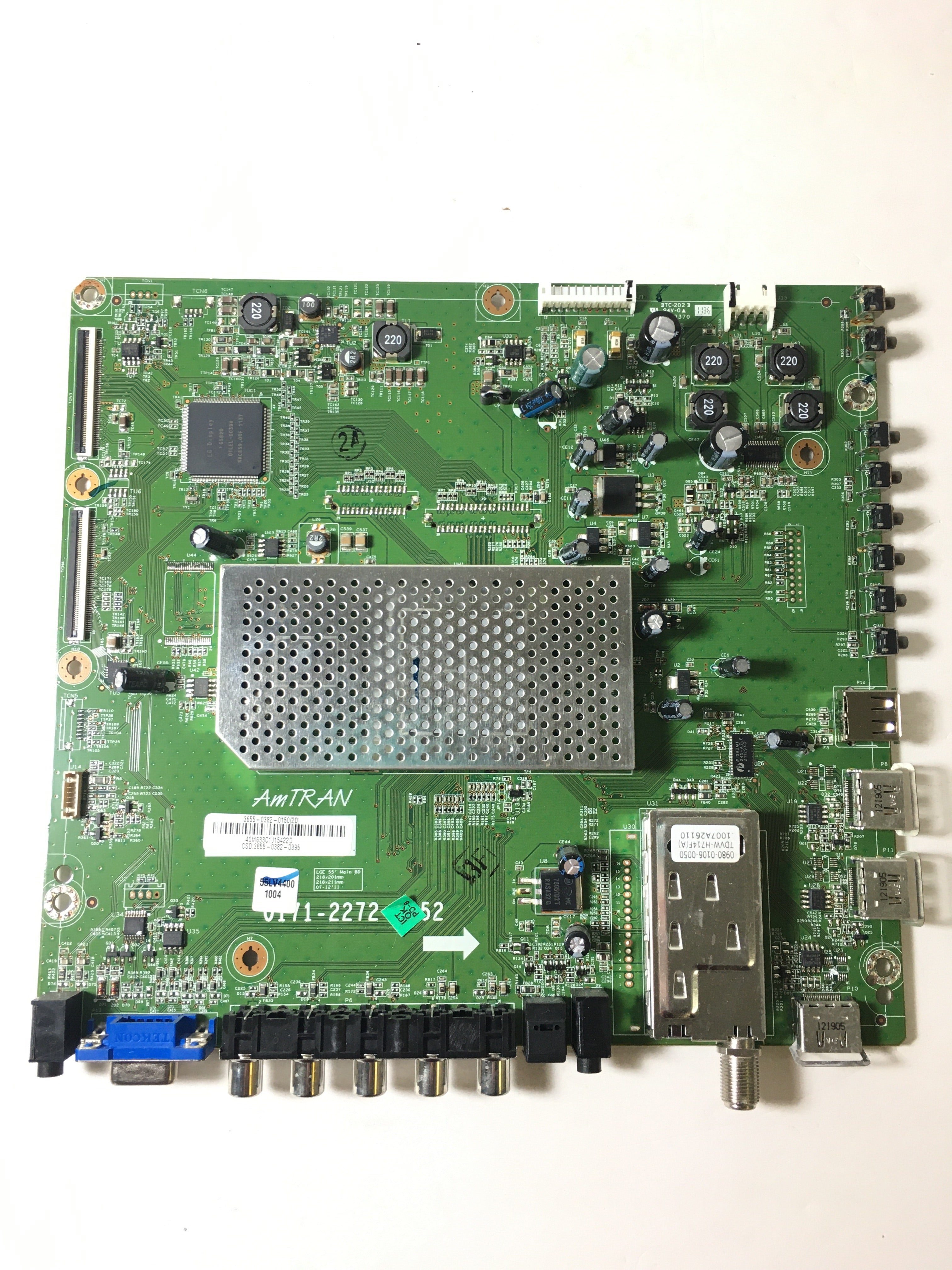 LG COV31310901 (3655-0382-0150) Main Board for 55LV4400-UA