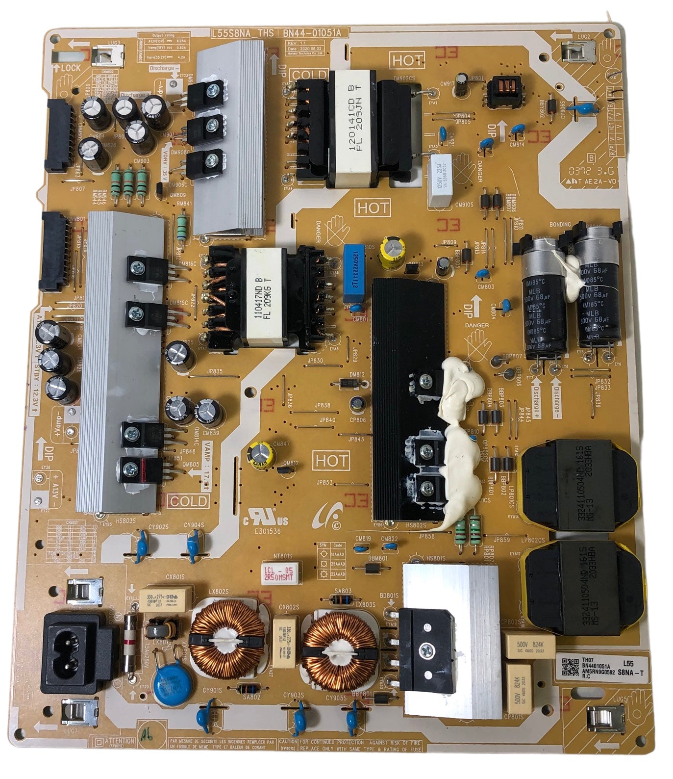 Samsung BN44-01051A Power Supply / LED Board