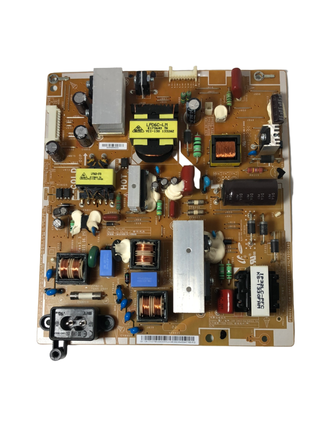 Samsung BN44-00552A (PSLF930C04D) Power Supply / LED Board