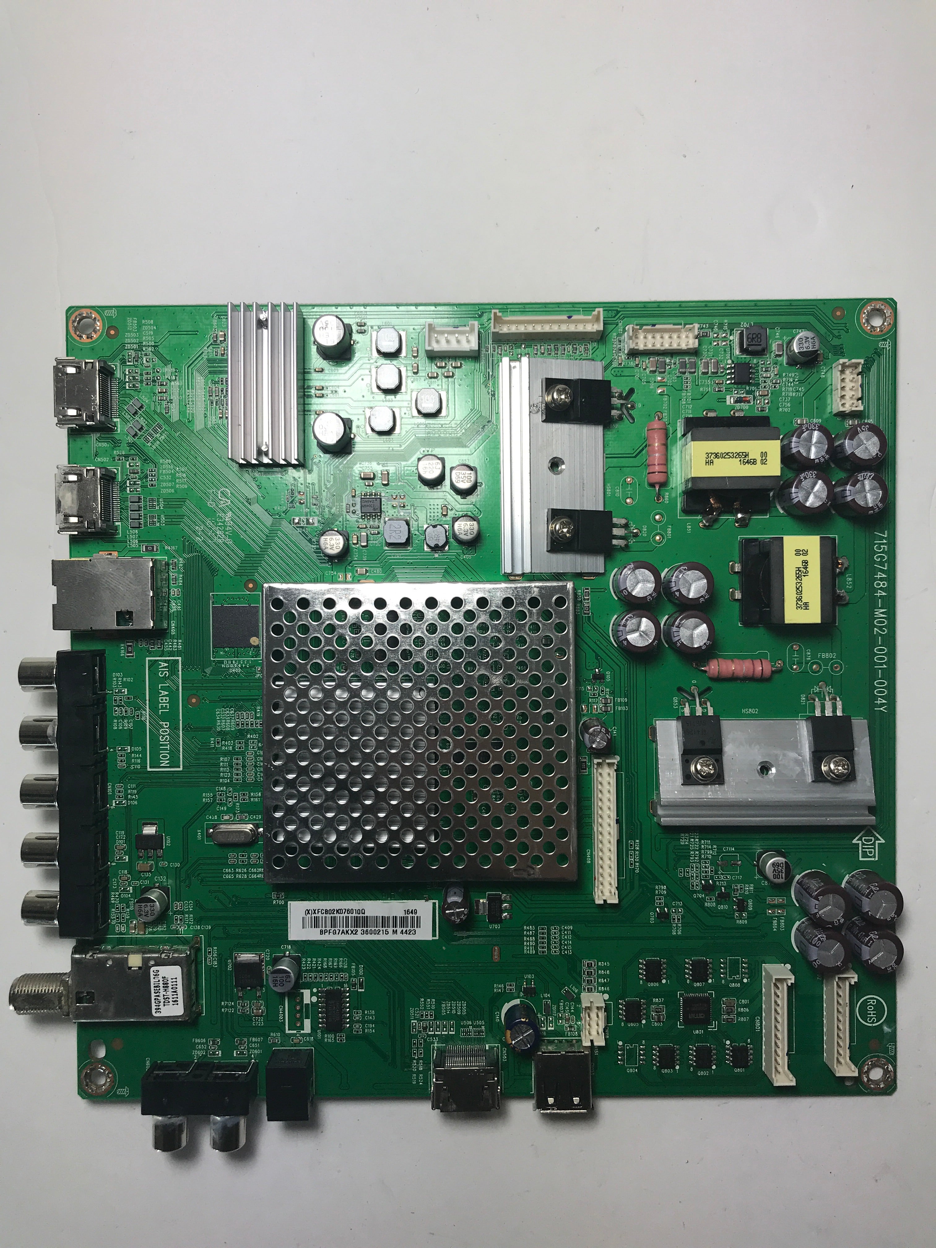 Vizio 756TXFCB02K0760 Main Board for D50-D1 (LTMWTQCS Serial)