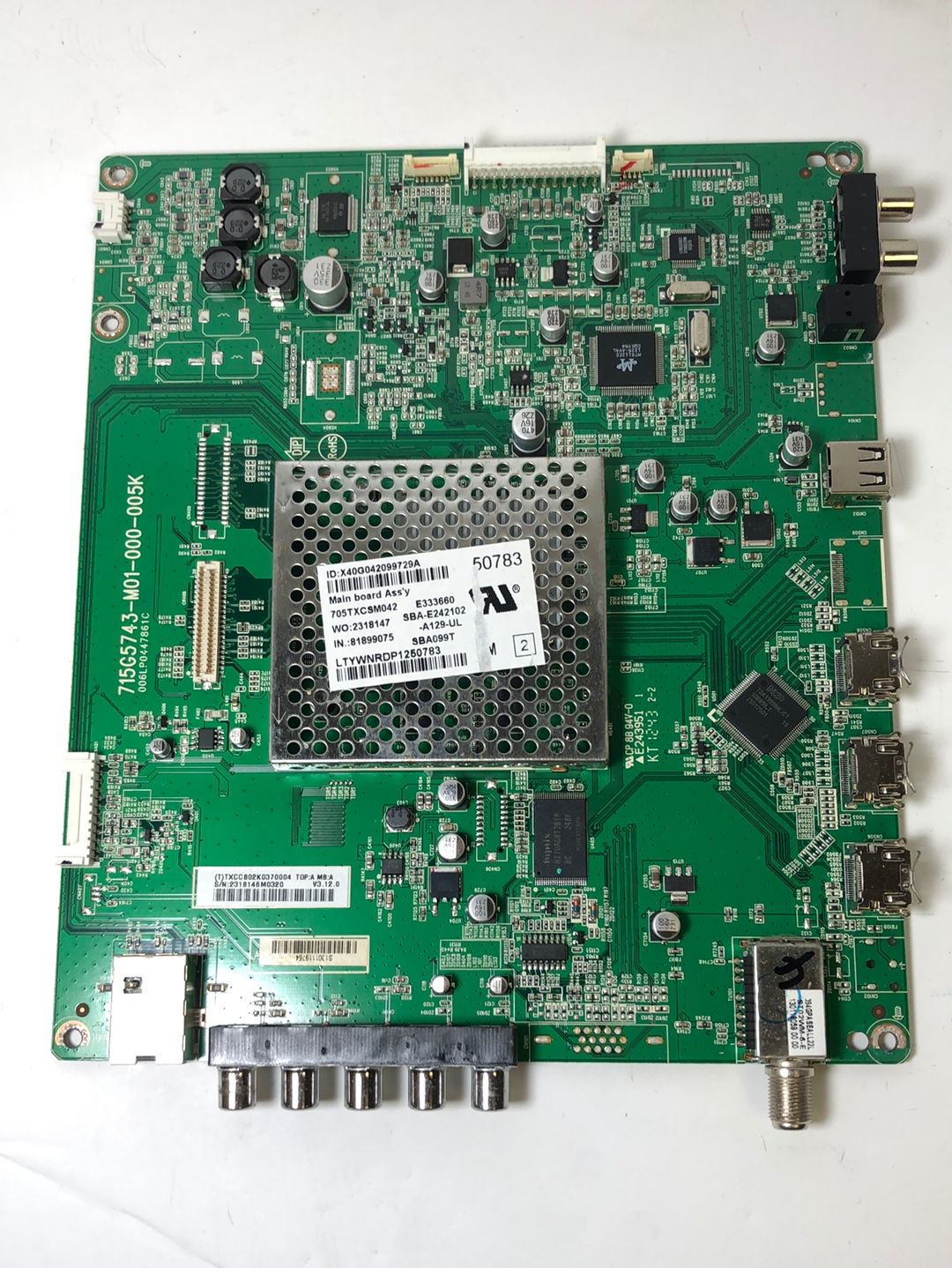 Vizio 756TXCCB02K037 Main Board for E420i-A1