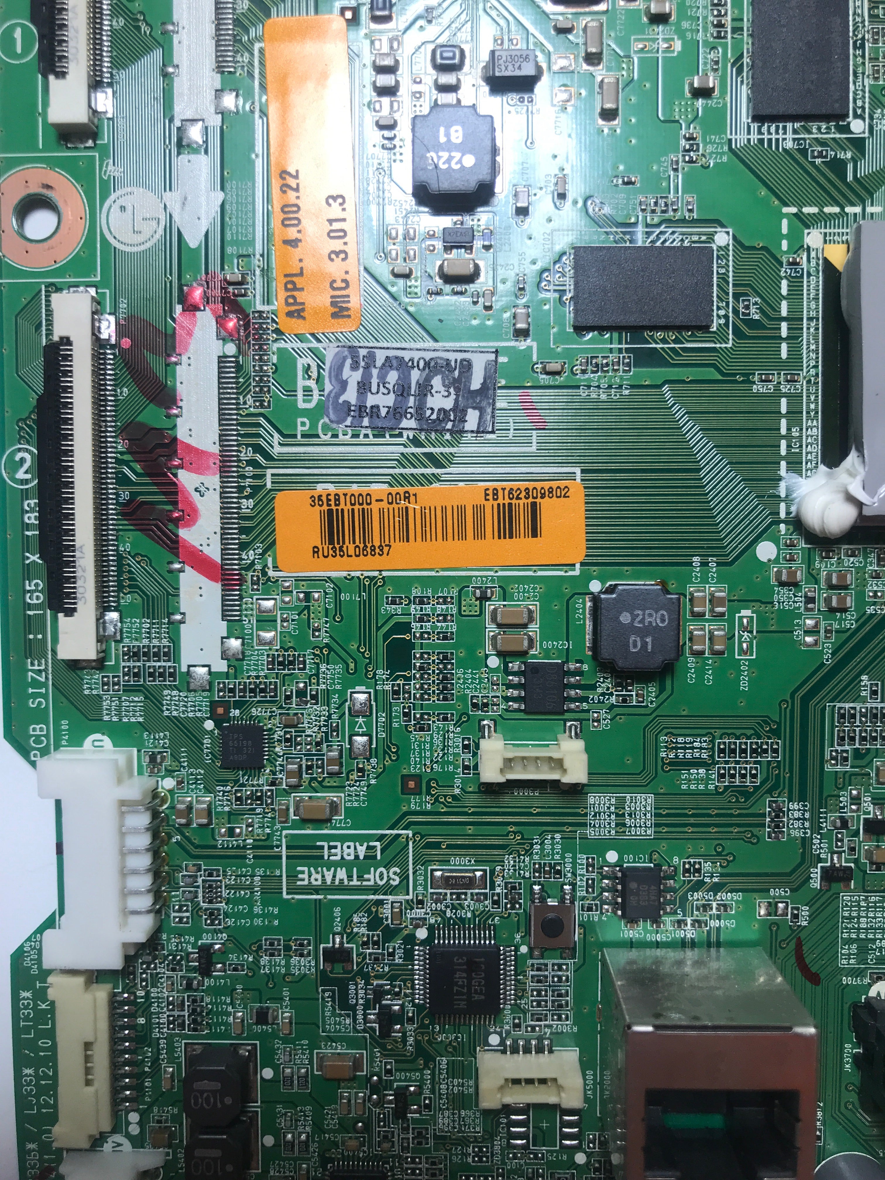 LG EBT62309802 EAX64872105(1.0) Main Board for 55LA7400-UD