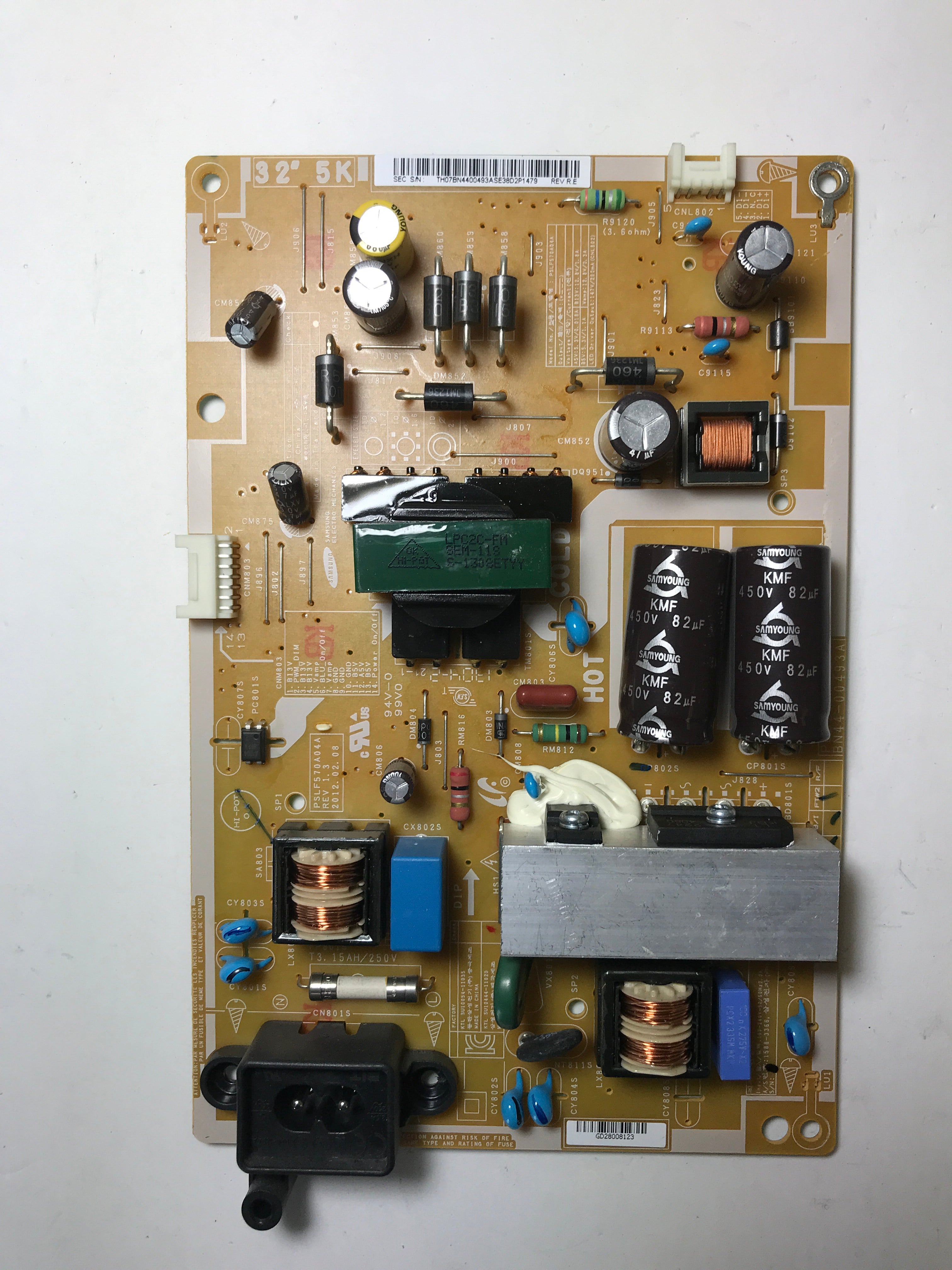 Samsung BN44-00493A (PD32AVF_CSM) Power Supply / LED Board