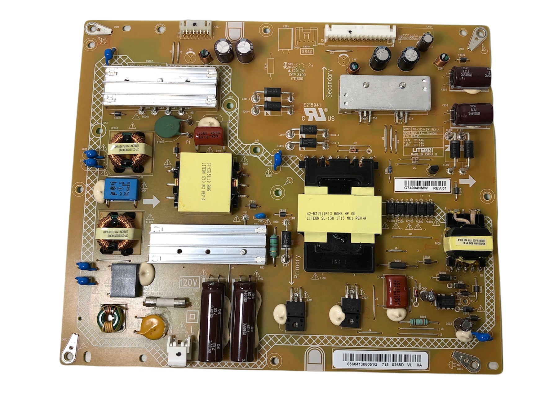 Vizio 056.04130.6051G Power Supply Board