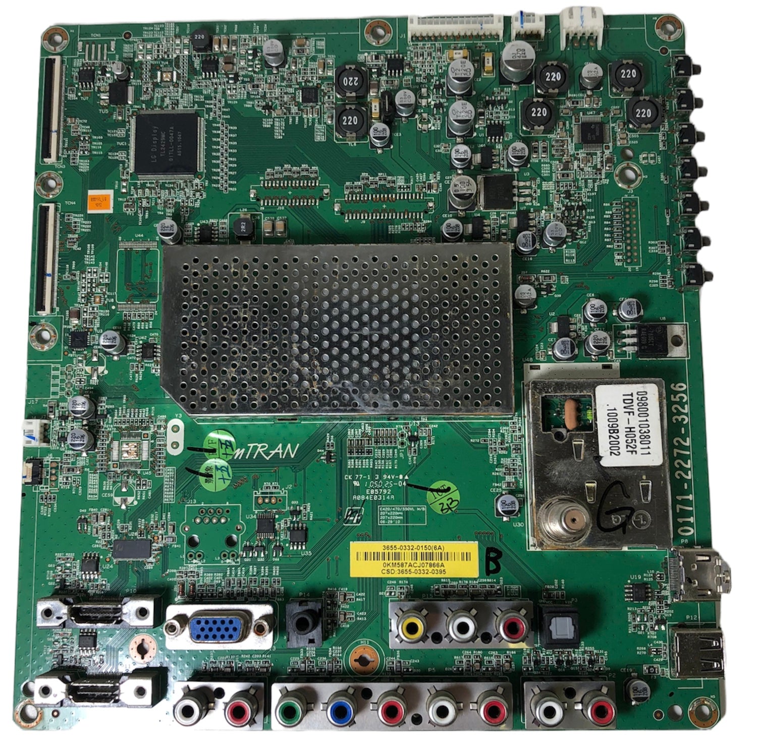 Vizio 3655-0332-0150 (0171-2272-3256) Main Board for E551VL