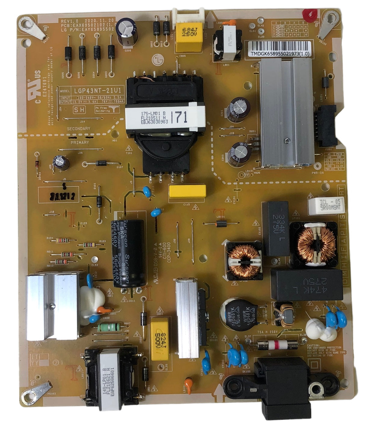 LG EAY65895502 Power Supply/LED Driver Board