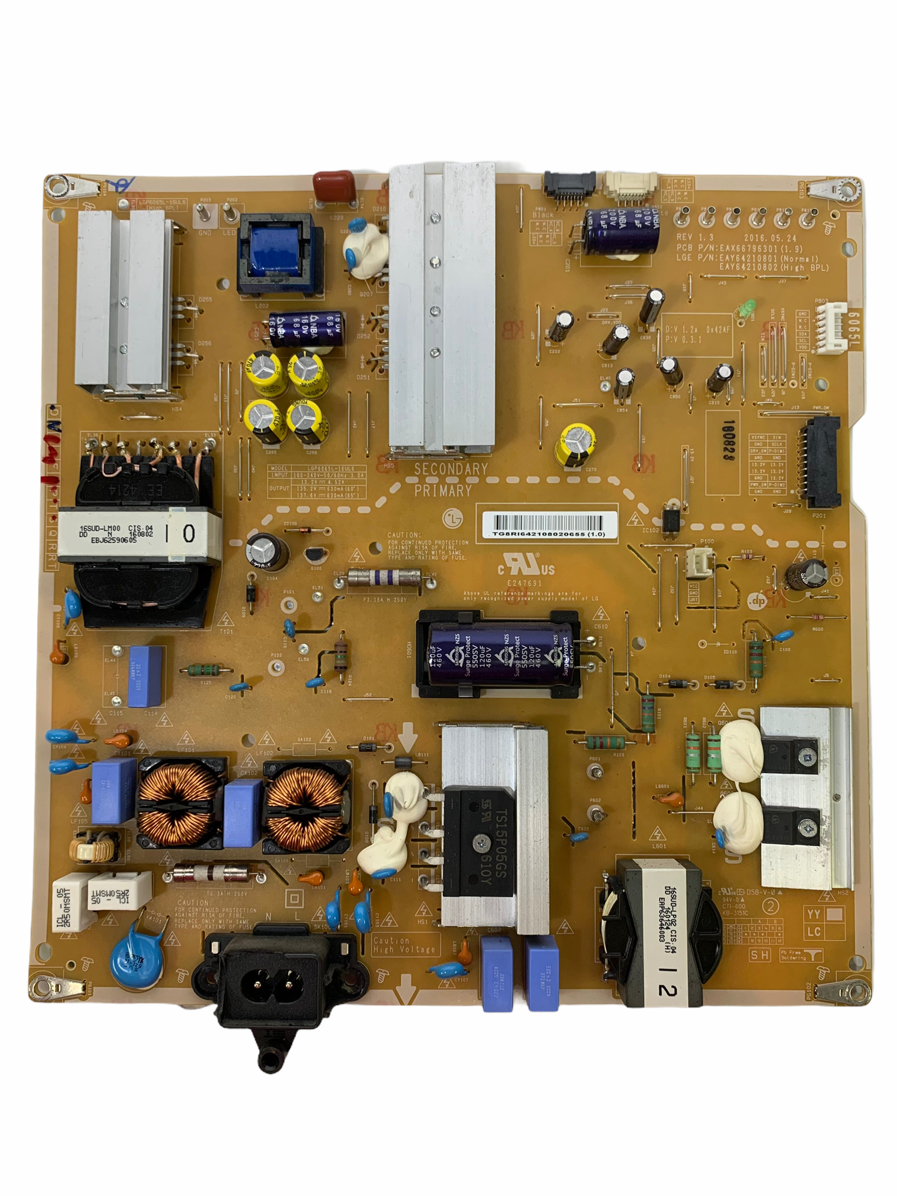 LG EAY64210802 Power Supply / LED Driver Board