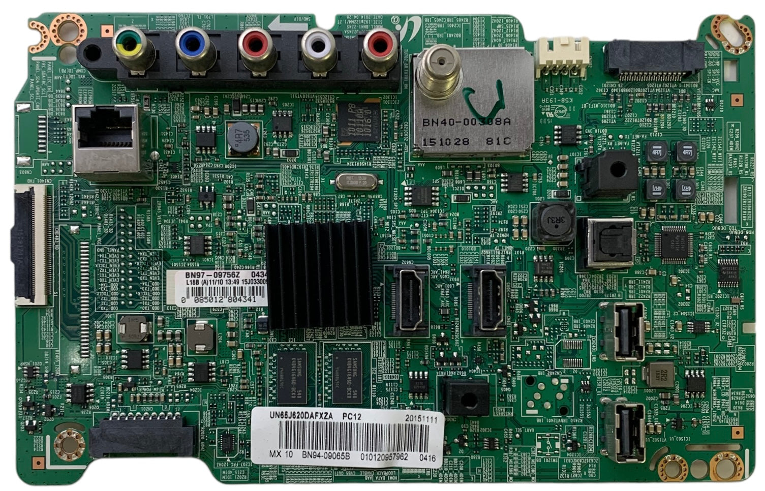 Samsung BN94-09065B Main Board for UN65J620DAFXZA (Version IH02)