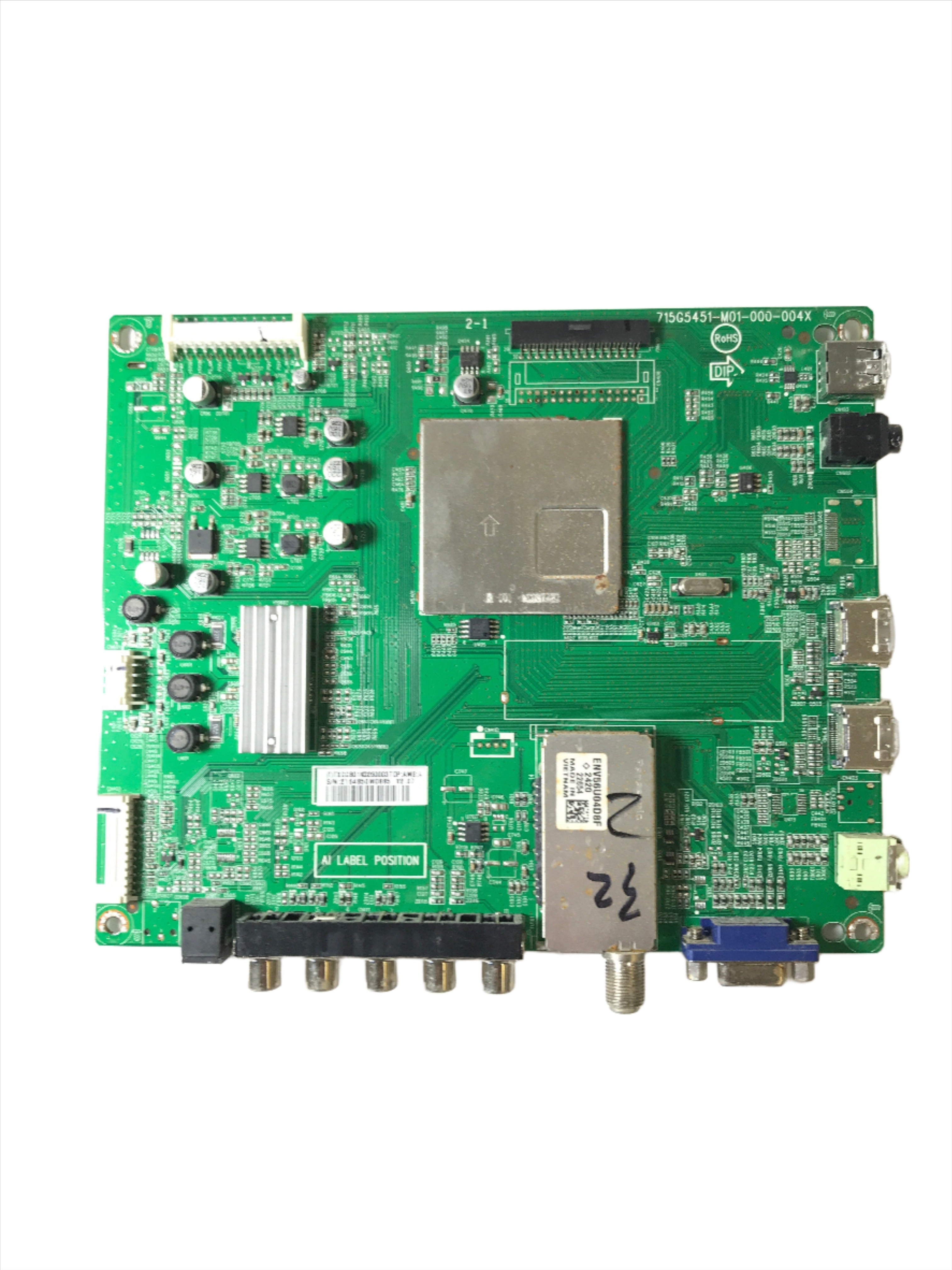 Insignia 756TXCCB01K026 Main Board for NS-32L121A13