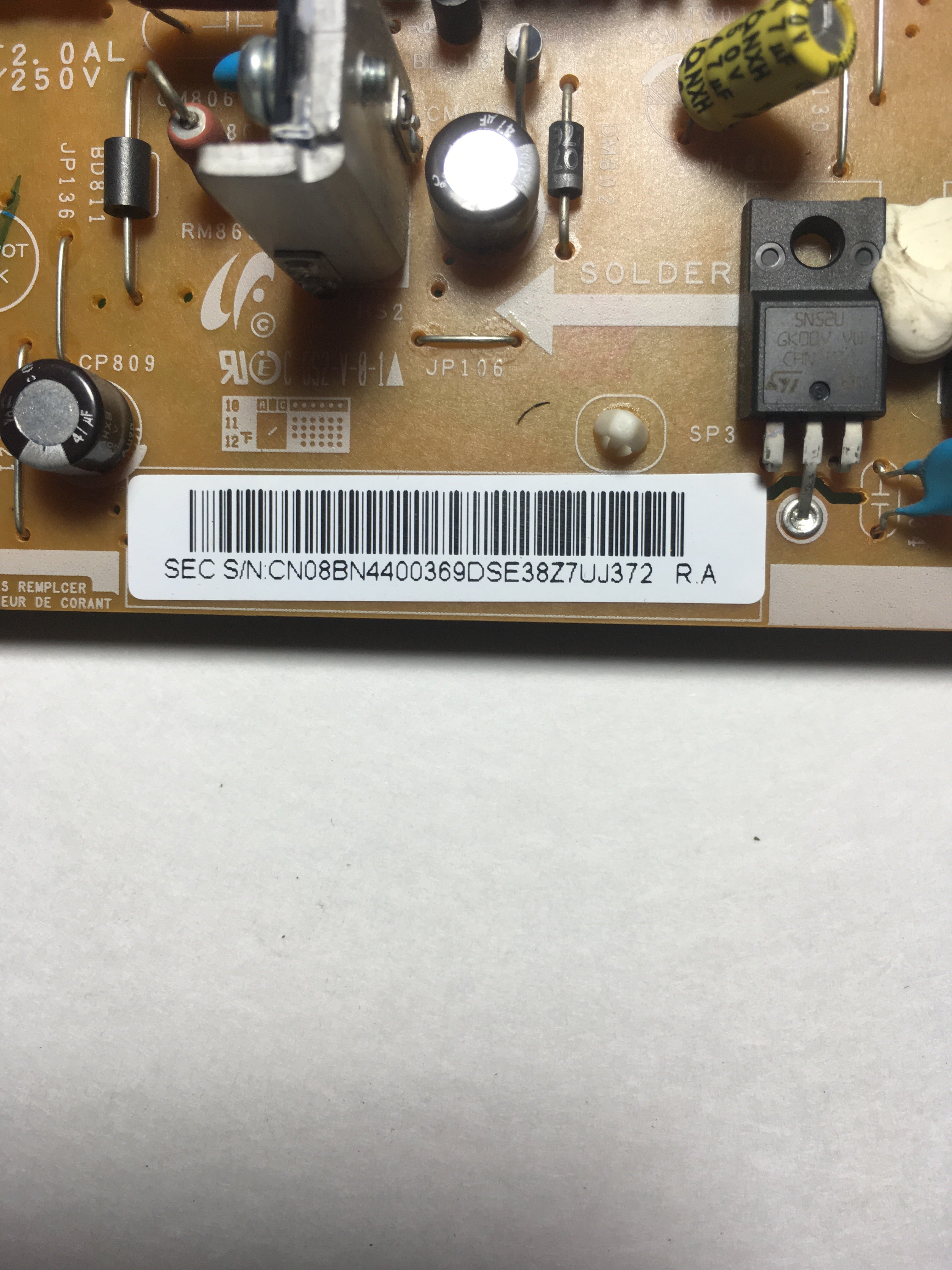 Samsung BN44-00369D Power Supply for LN32C350D1DXZA