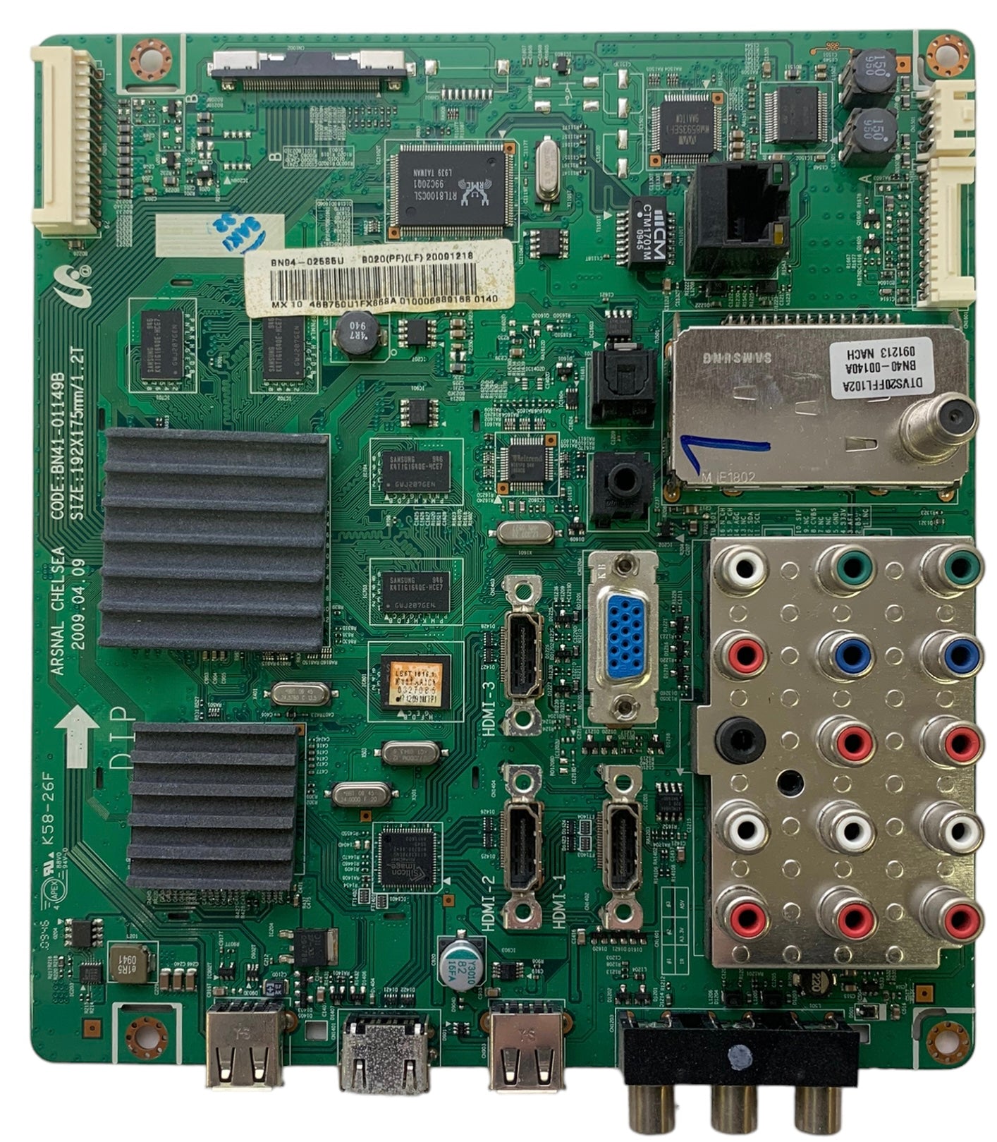 Samsung BN94-02585U Main Board for LN46B750U1FXZA