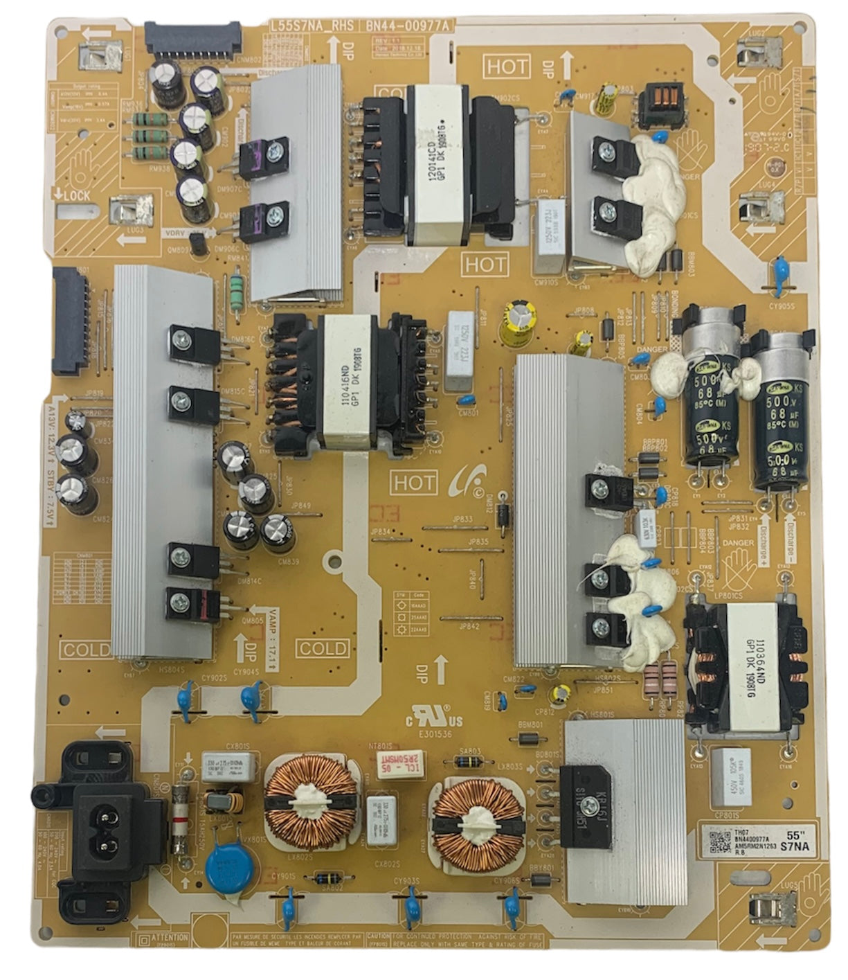 Samsung BN44-00977A Power Supply / LED Board