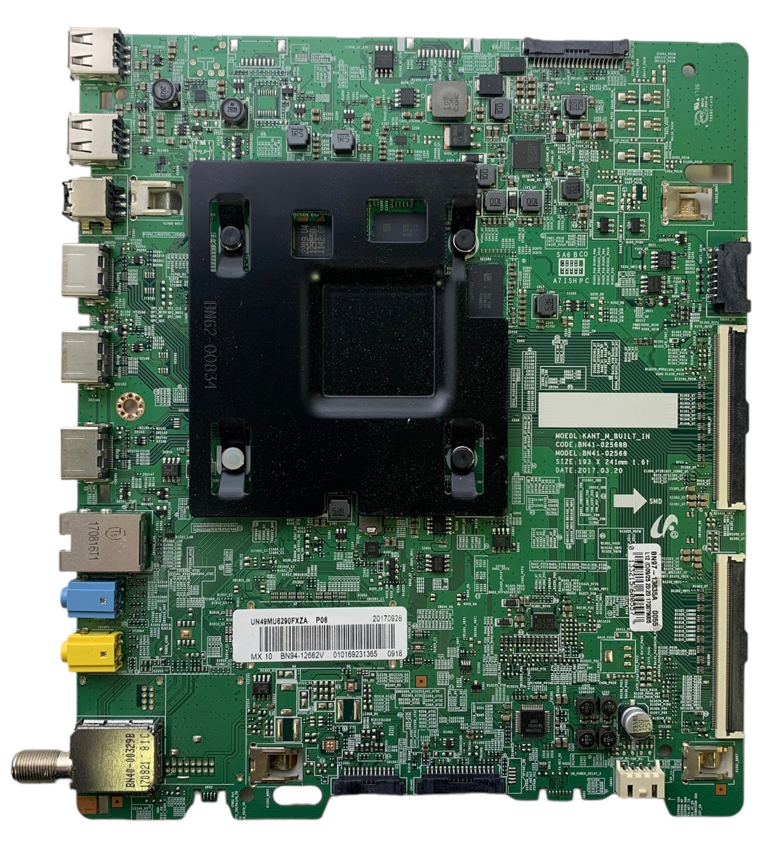 Samsung BN94-12662V Main Board for UN49MU6290FXZA (Version FB02)