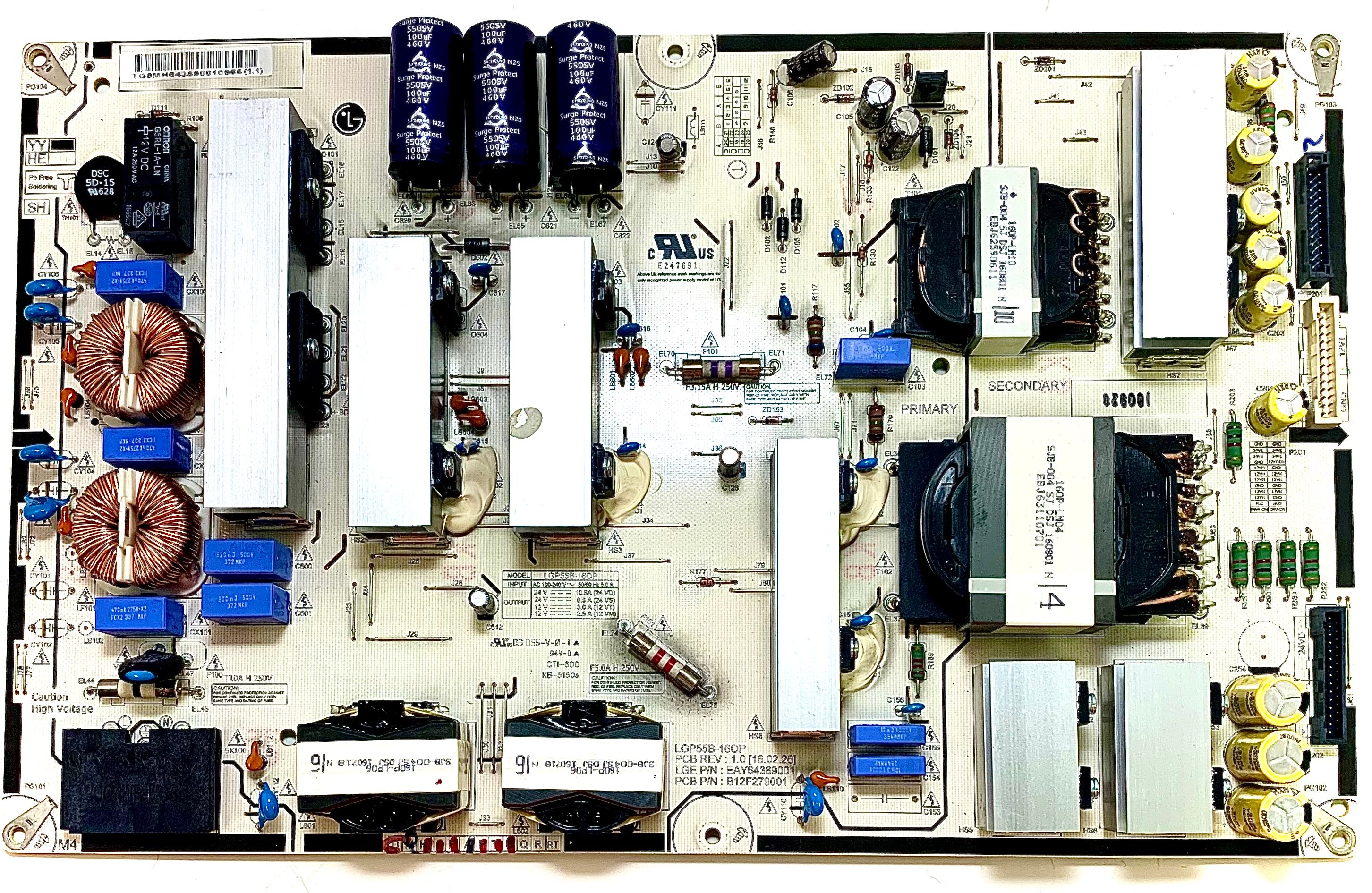 LG EAY64389001 Power Supply for OLED55B6P-U