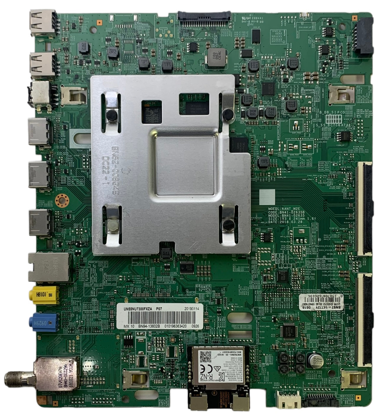 Samsung BN94-13602B Main Board for UN55NU7300FXZA (Version CD08)