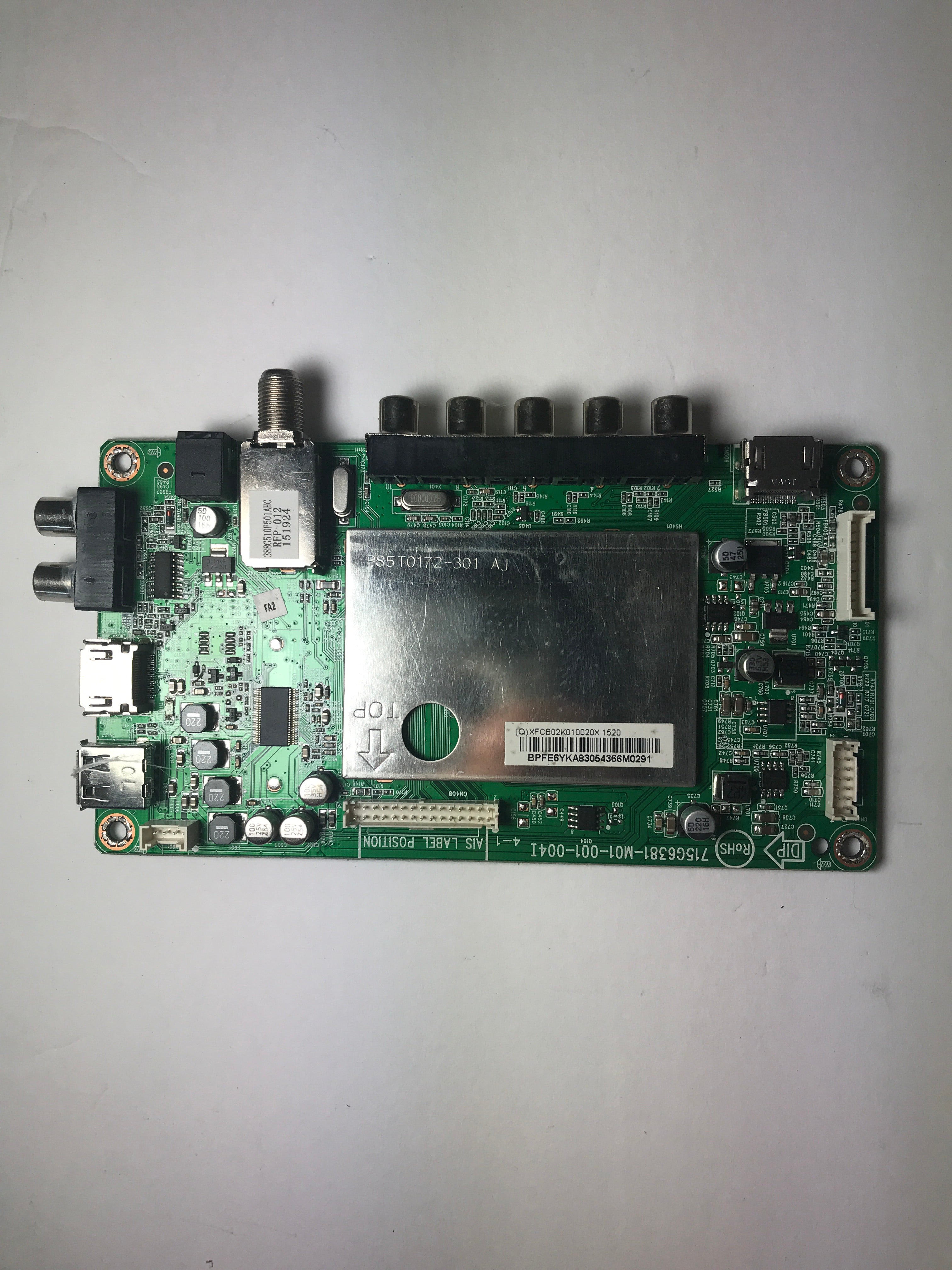 Vizio 756TXFCB02K0100 Main Board for D32H-C1 (LTTDTBAR Serial)