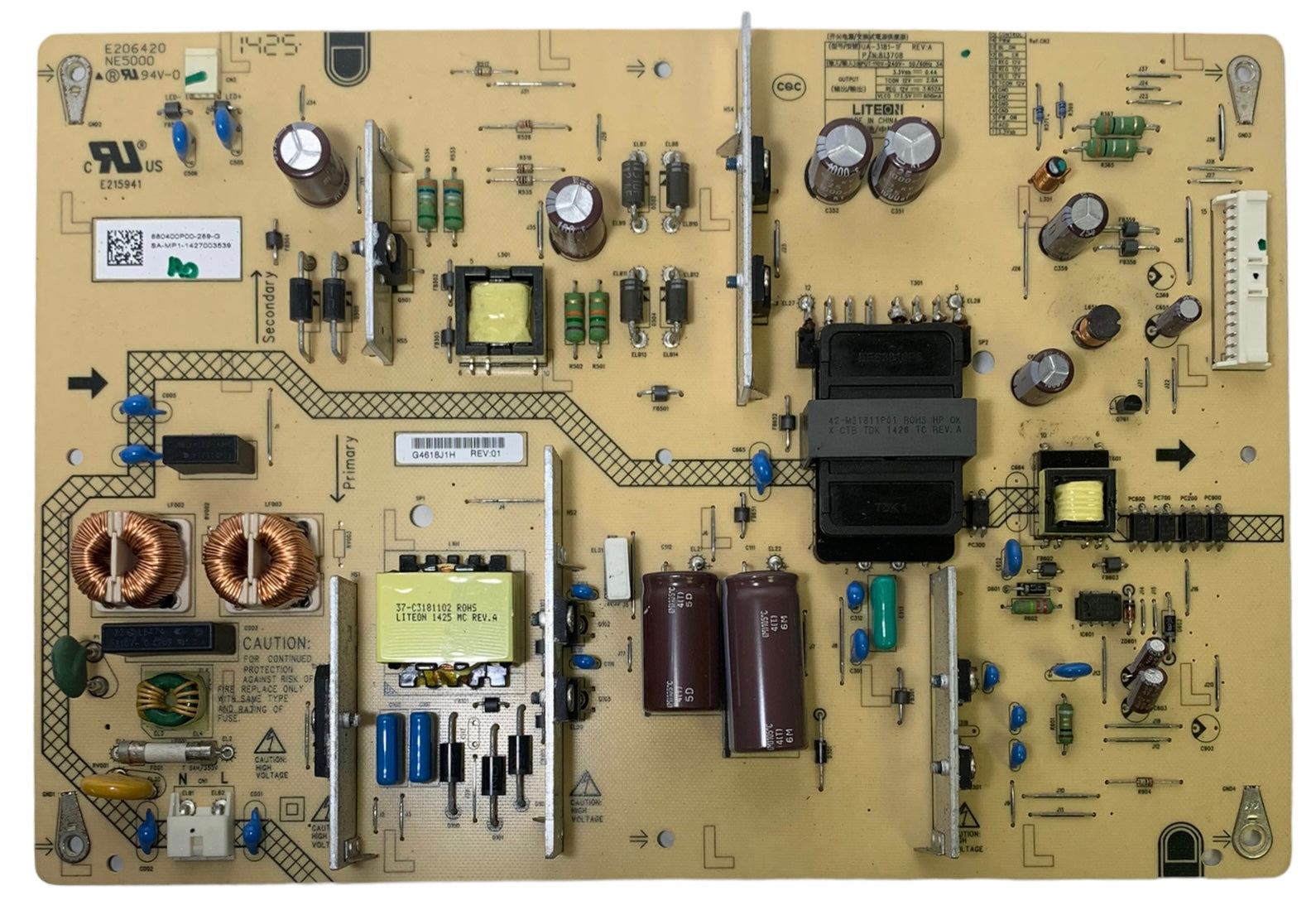 Sony 1-895-679-11 (880400P00-289-G) Power Supply Board