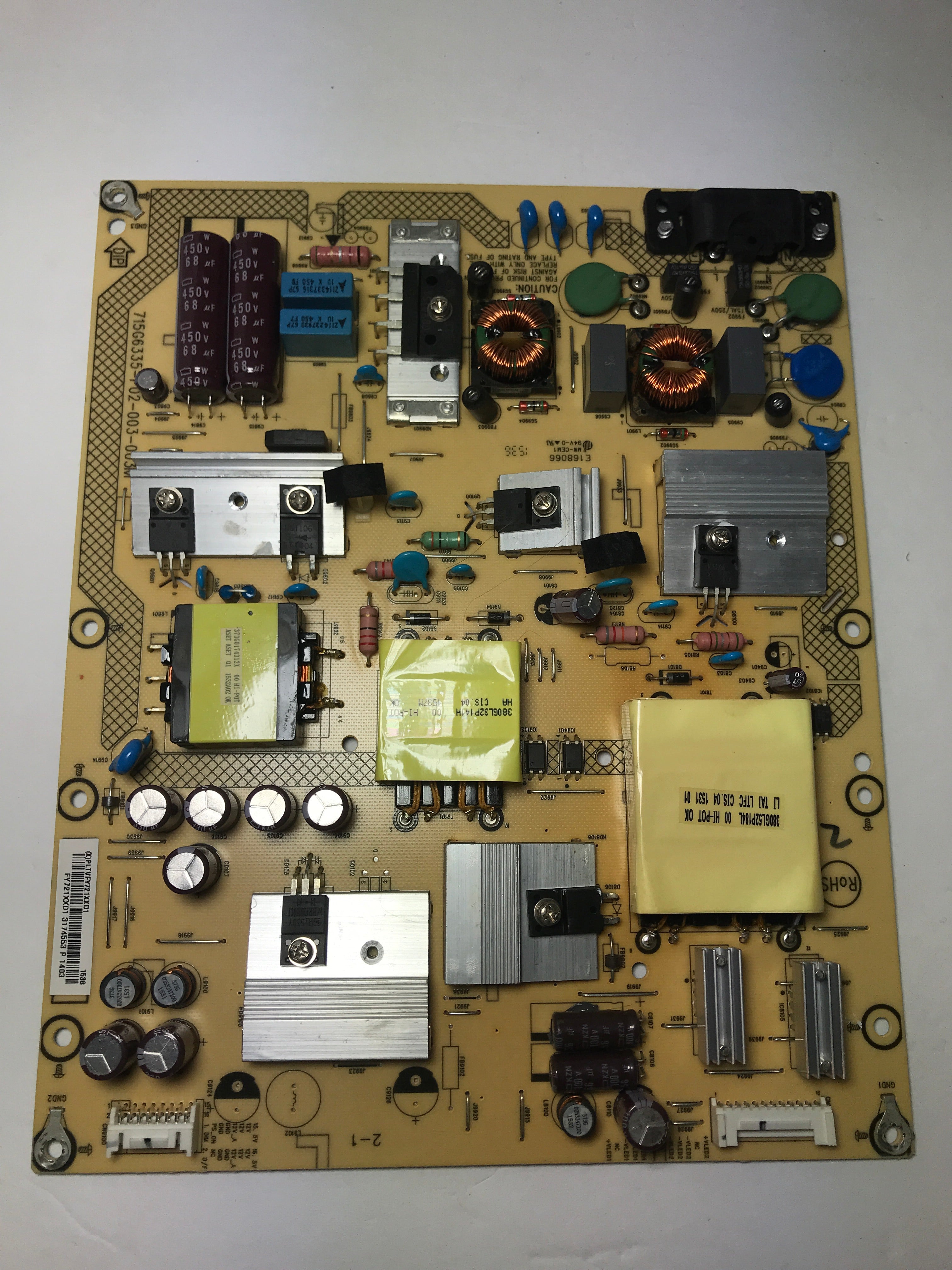 Sharp PLTVFY721XXD1 Power Supply / LED Board for LC-50LB371U