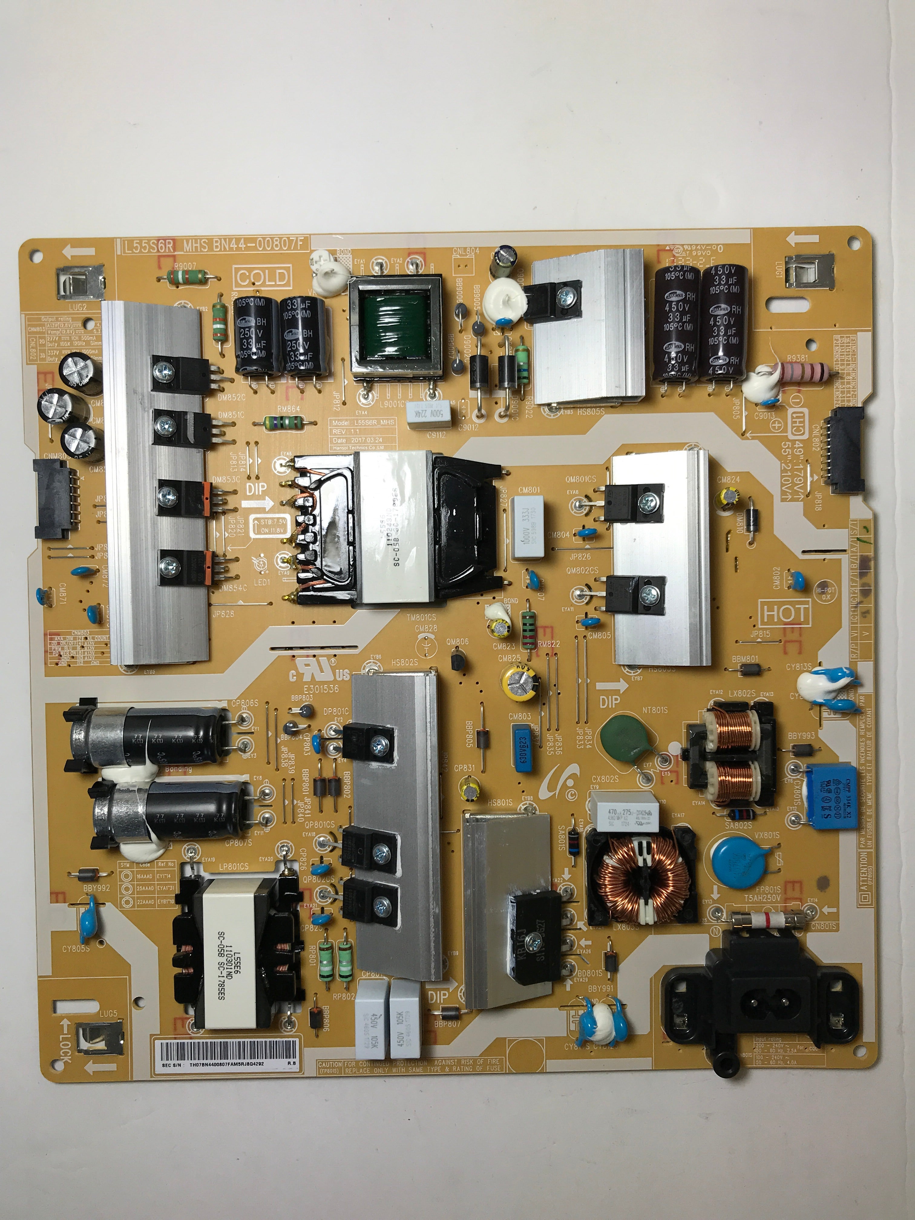 Samsung BN44-00807F Power Supply / LED Board
